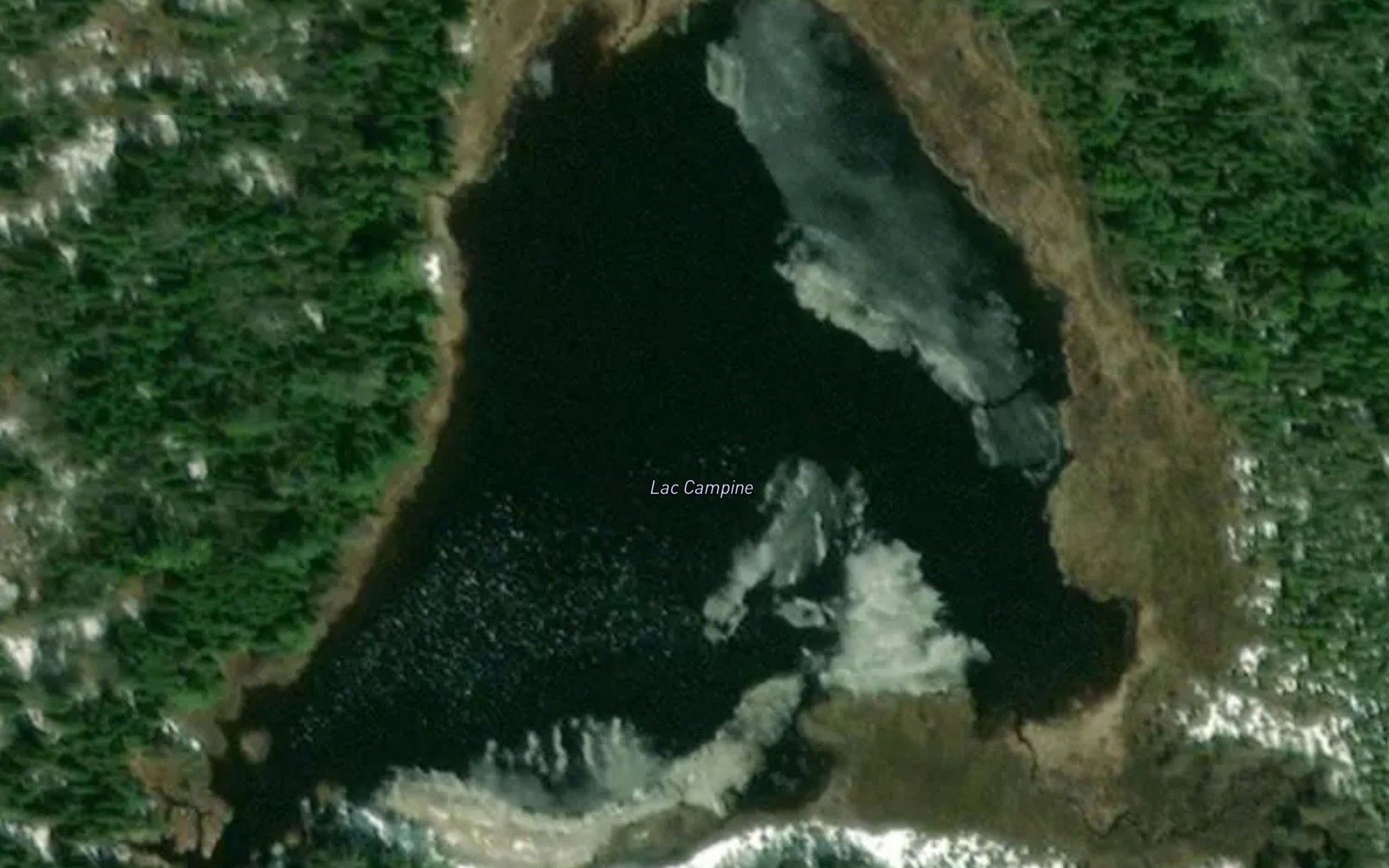 Satellite map of the Lac Campine