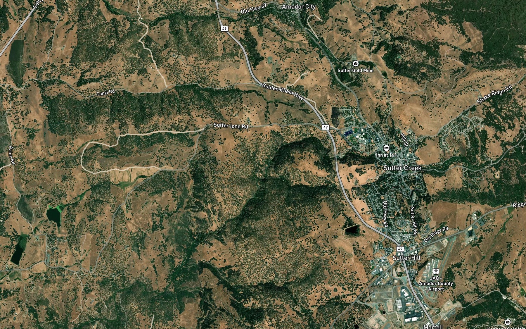 Satellite map of the School Ditch