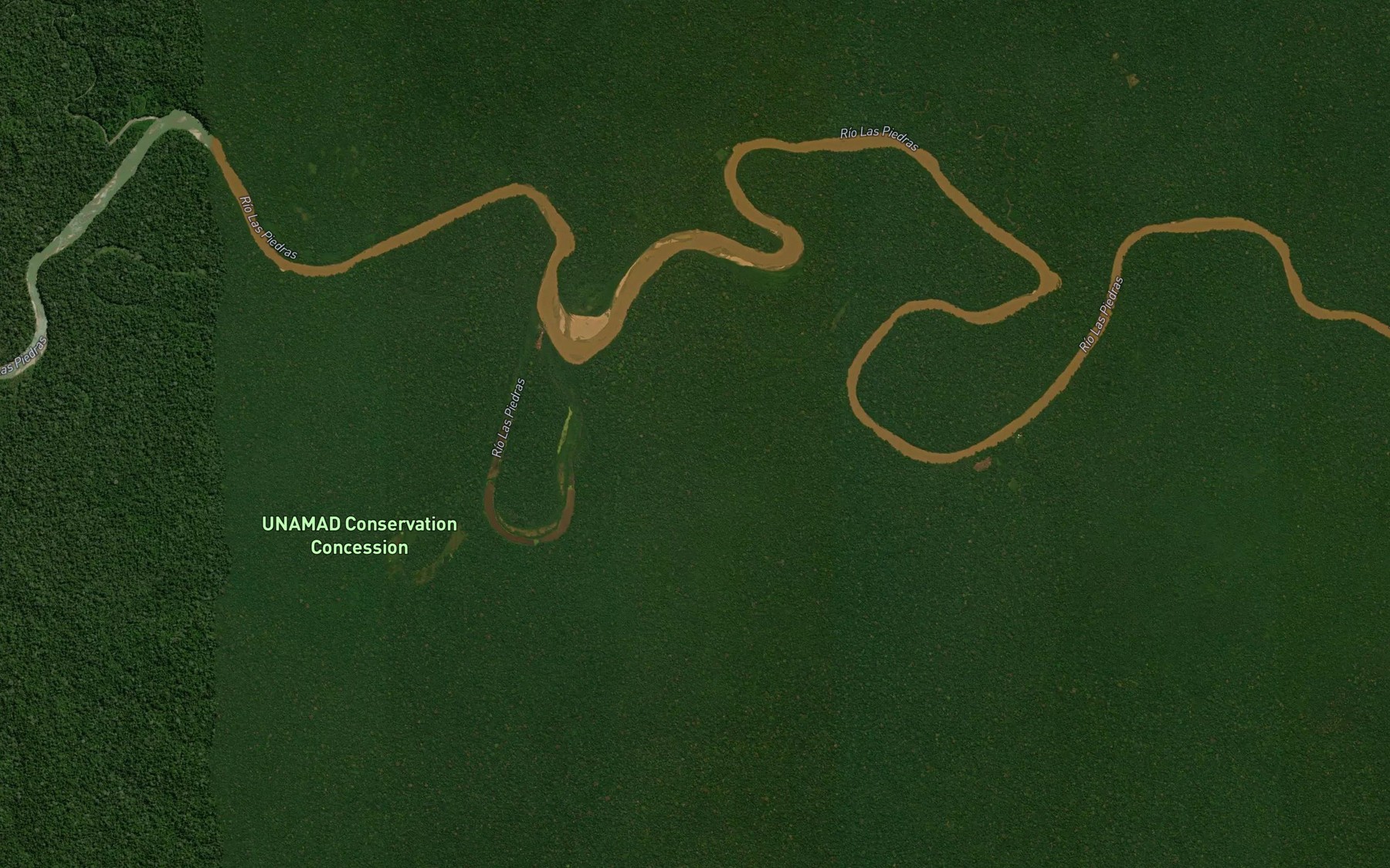 Satellite map of the Rio Huascar