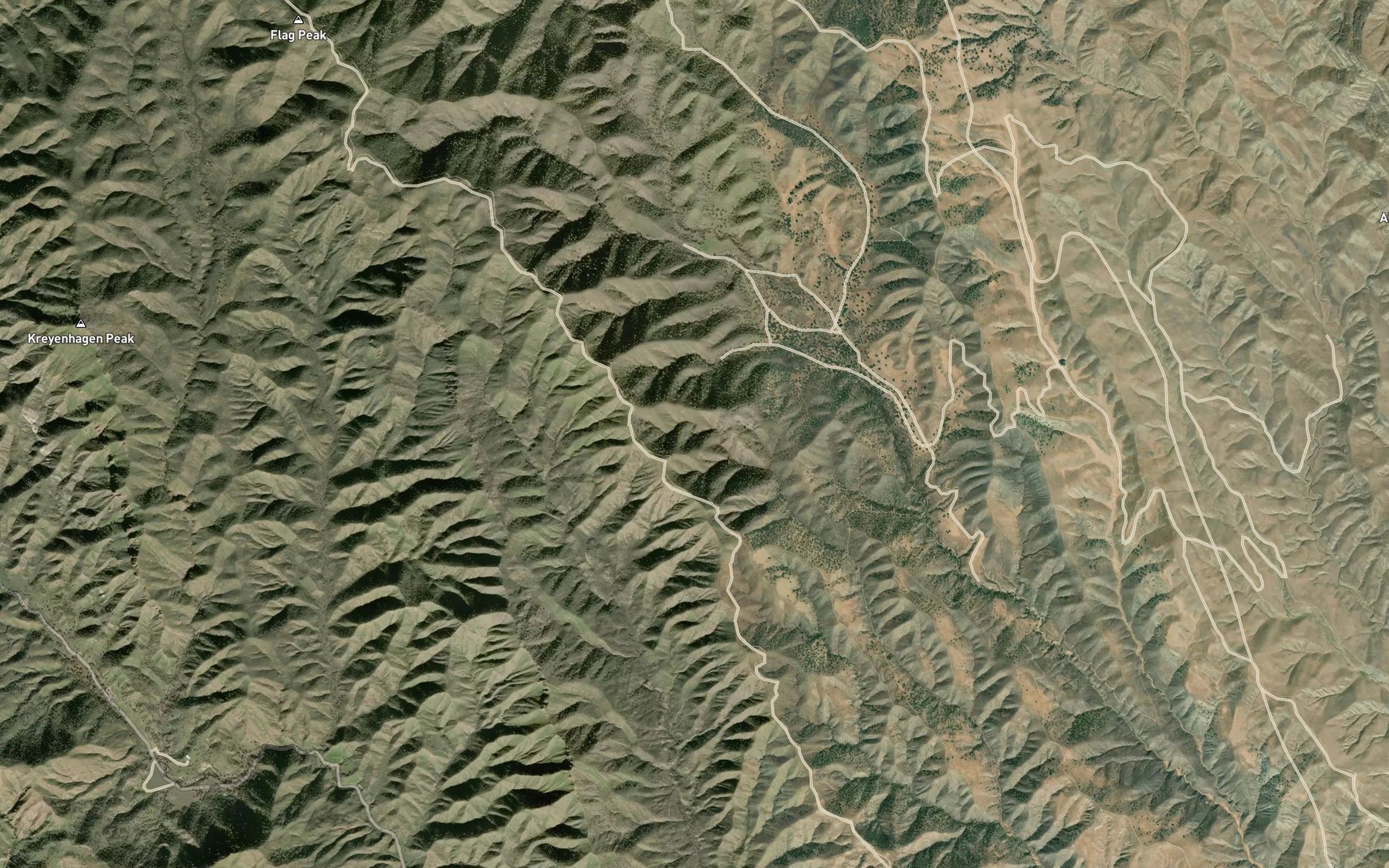 Satellite map of the Willow Spring