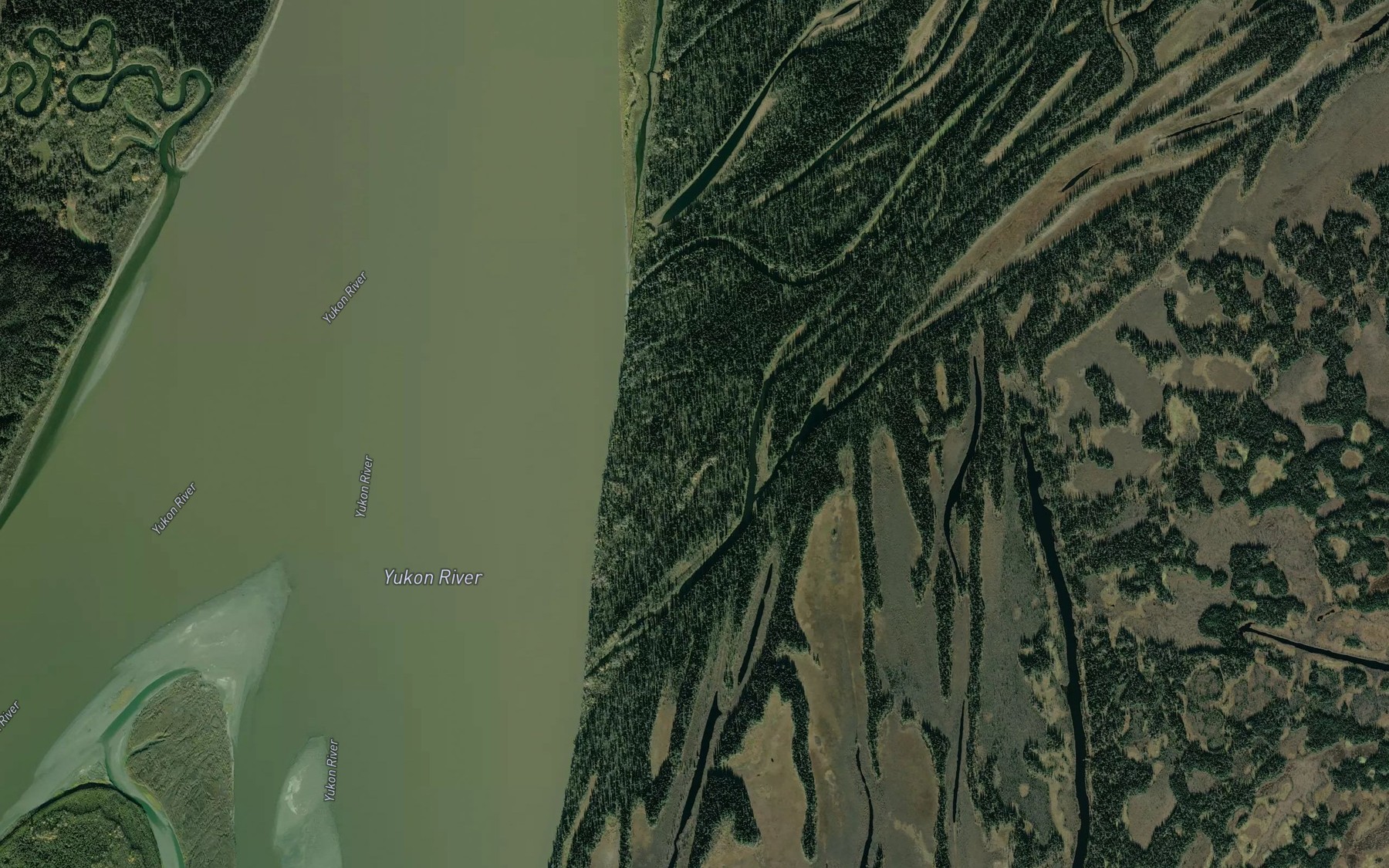 Satellite map of the Kinsell South
