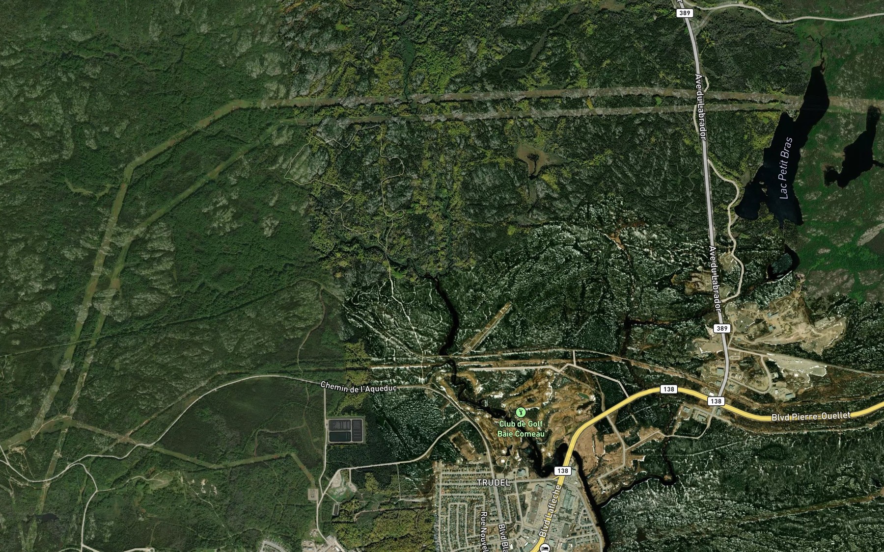 Satellite map of the Ruisseau Couillard
