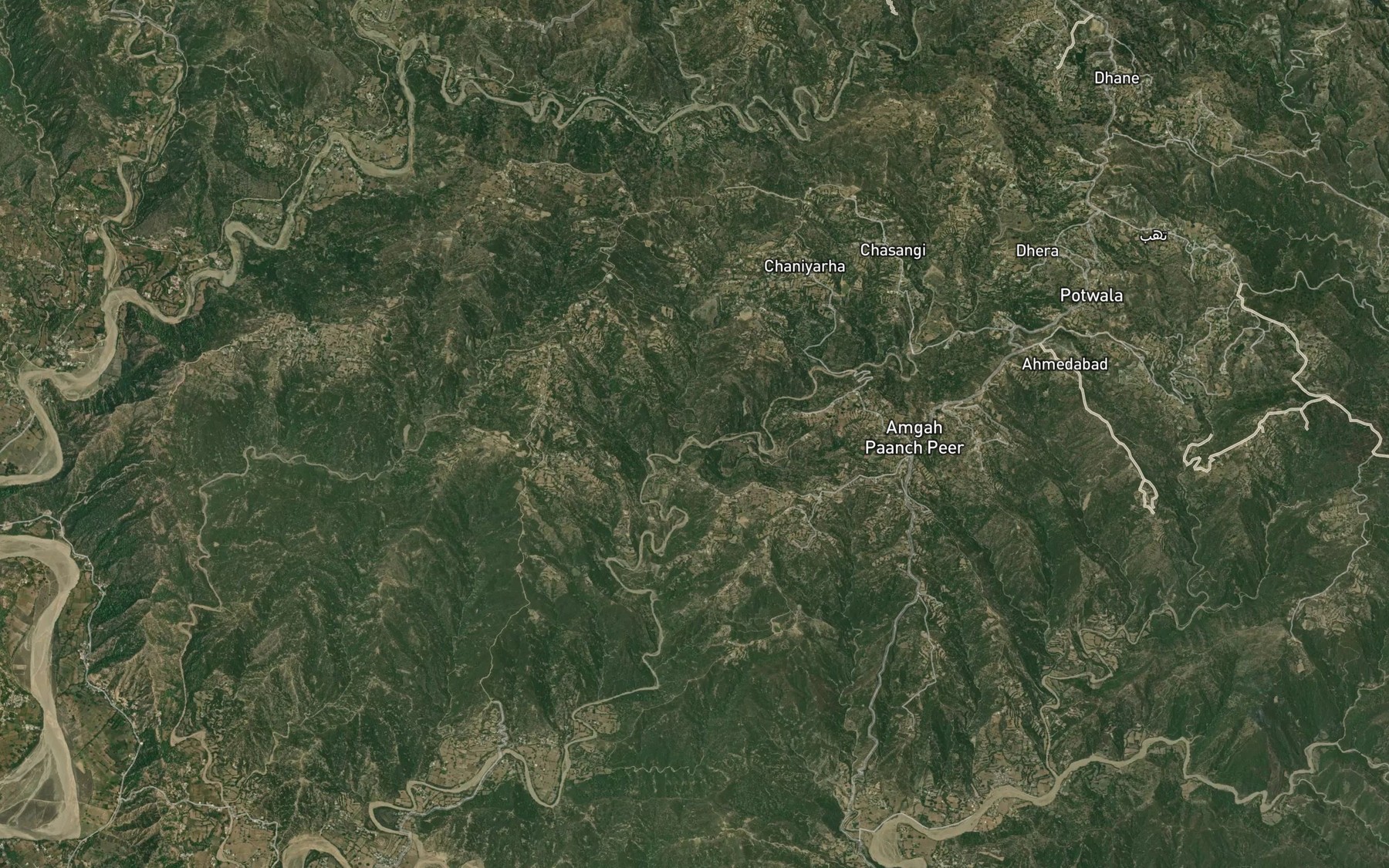 Satellite map of the Jalu da Kas