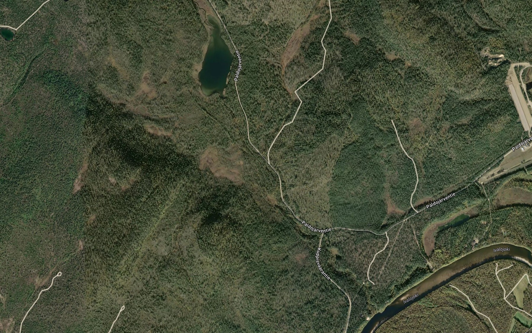 Satellite map of the Taimenoja