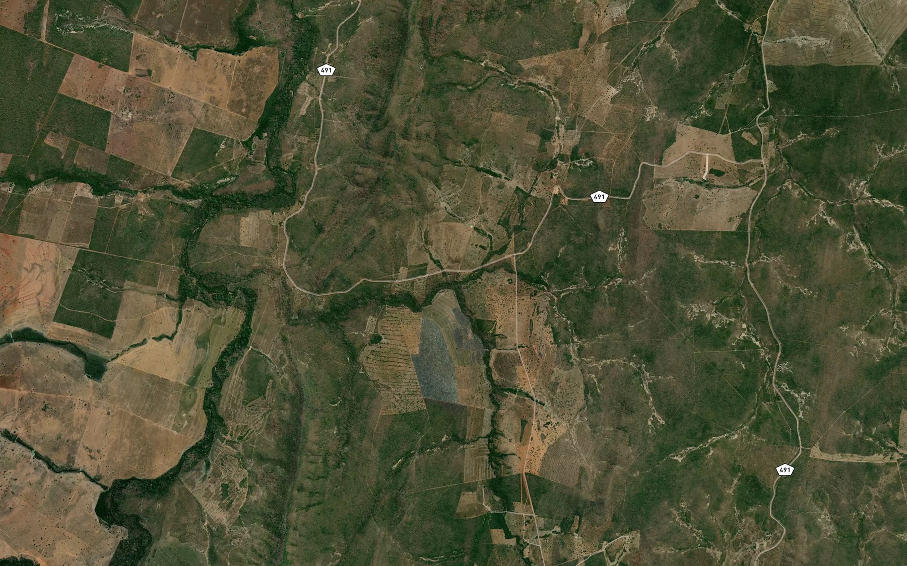 Satellite map of the Corrego do Mato
