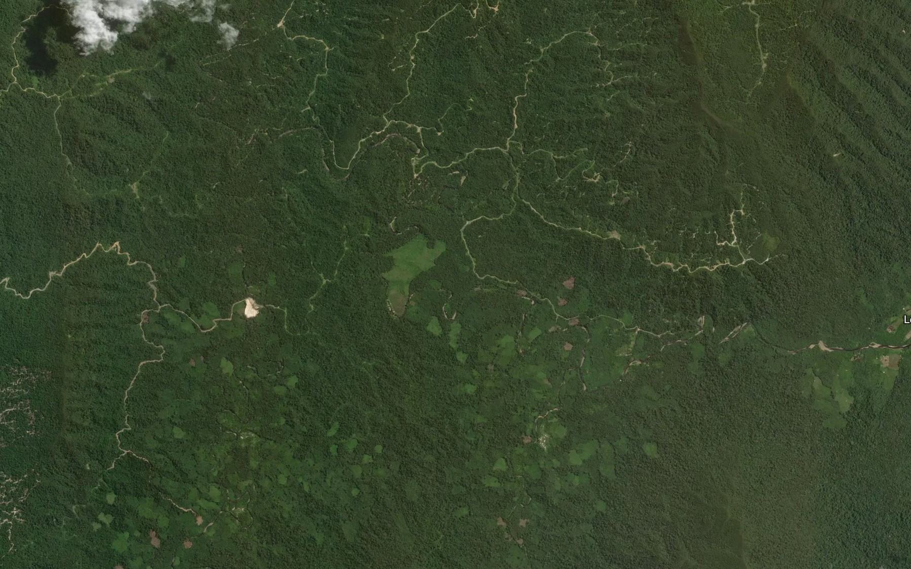 Satellite map of the Giam Telak Rapids