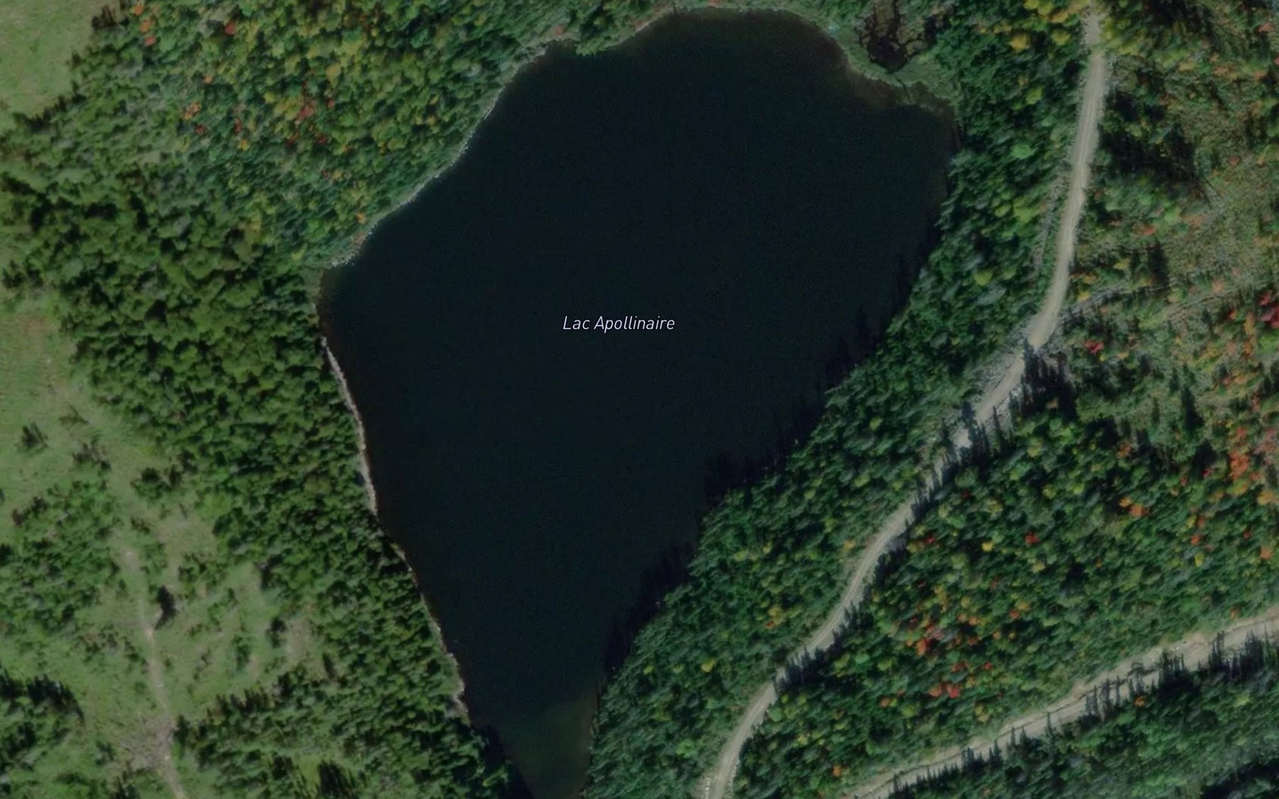 Satellite map of the Lac Apollinaire