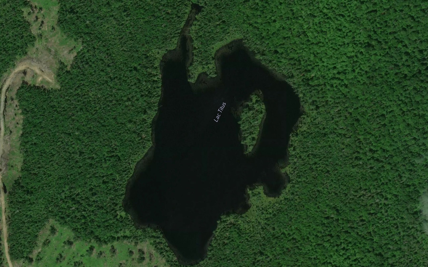 Satellite map of the Lac Titus