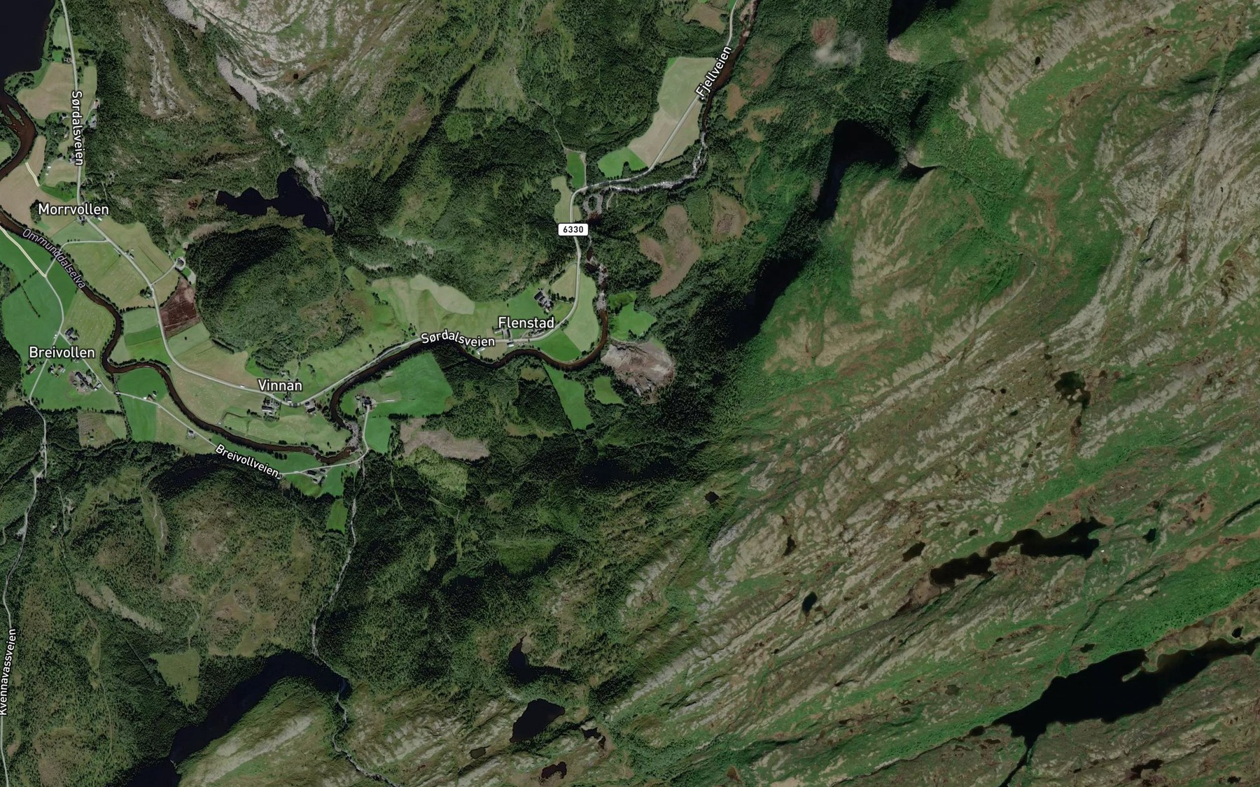 Satellite map of the Dummelbekken