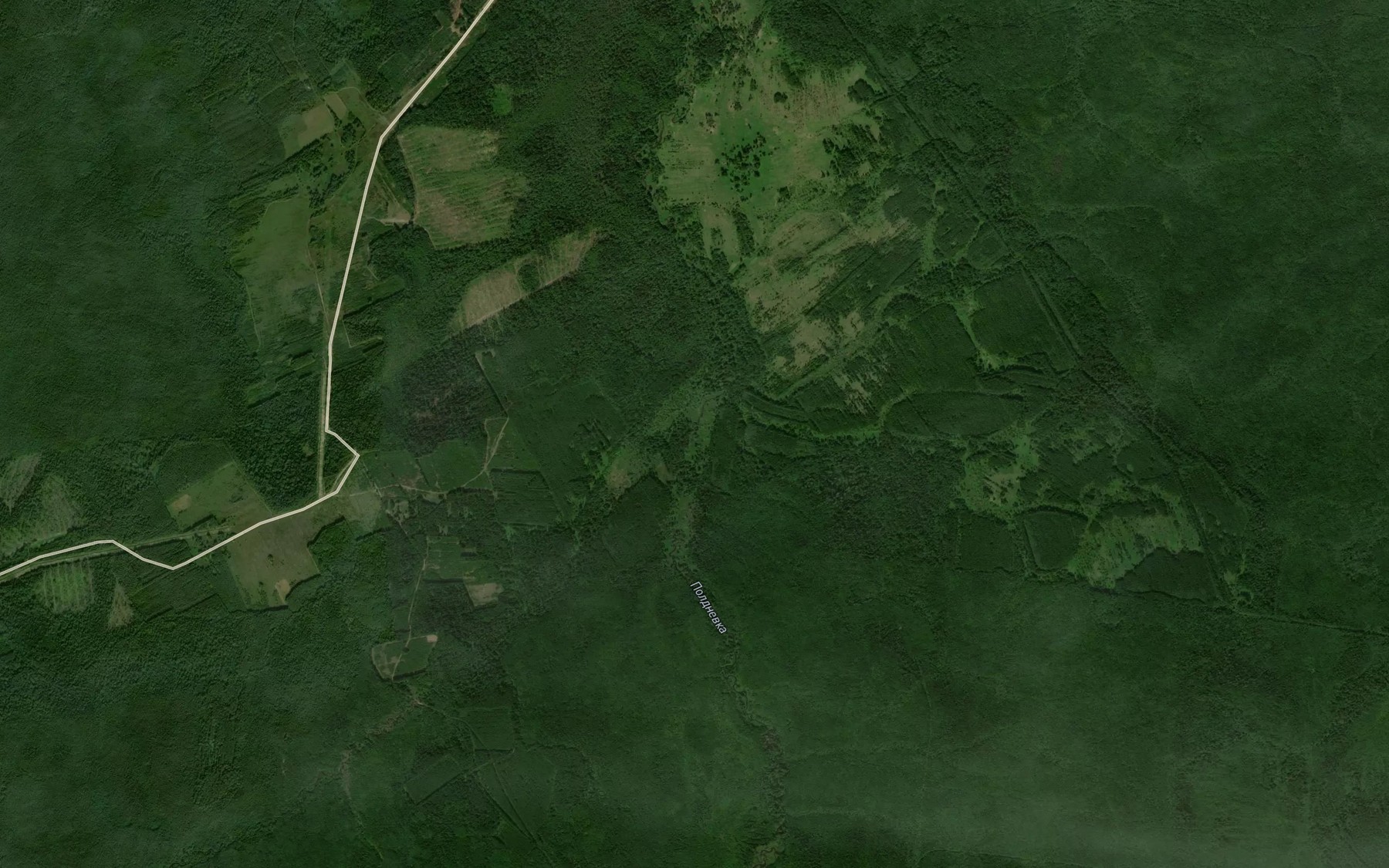 Satellite map of the Povecherka