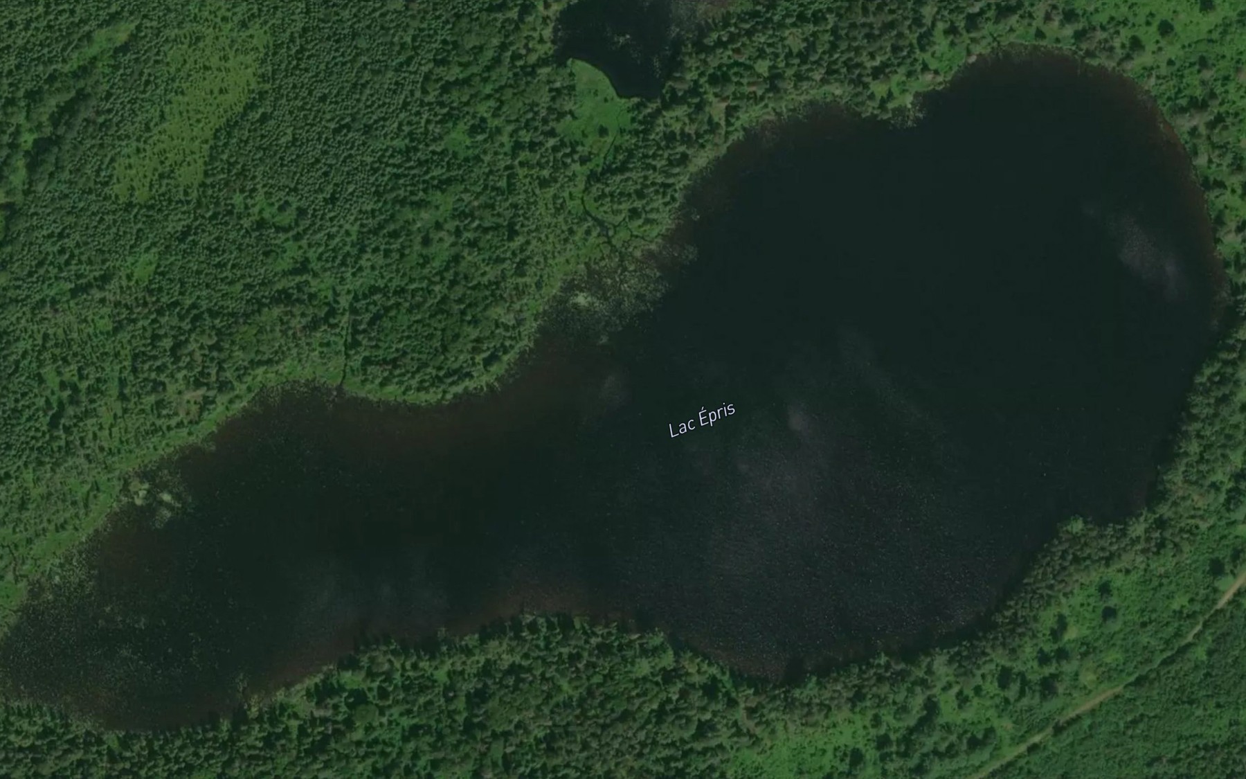 Satellite map of the Lac Epris
