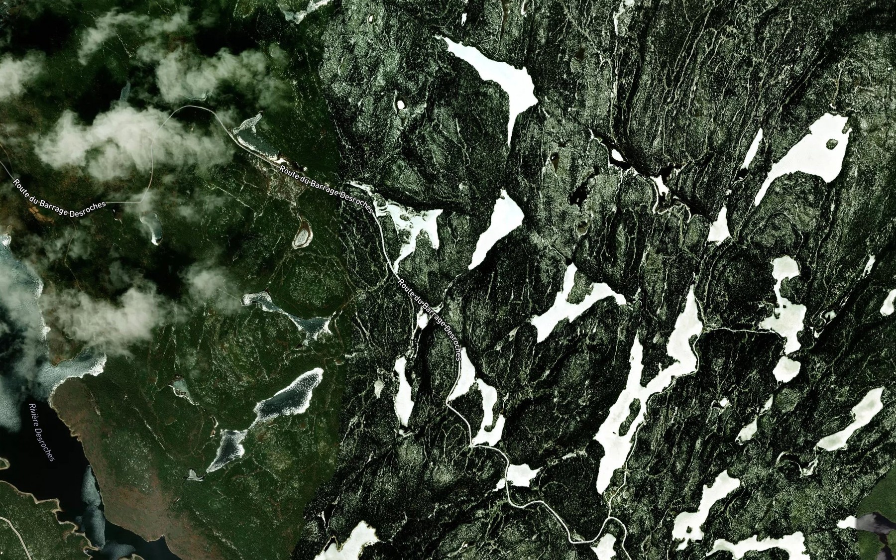 Satellite map of the Lac Do