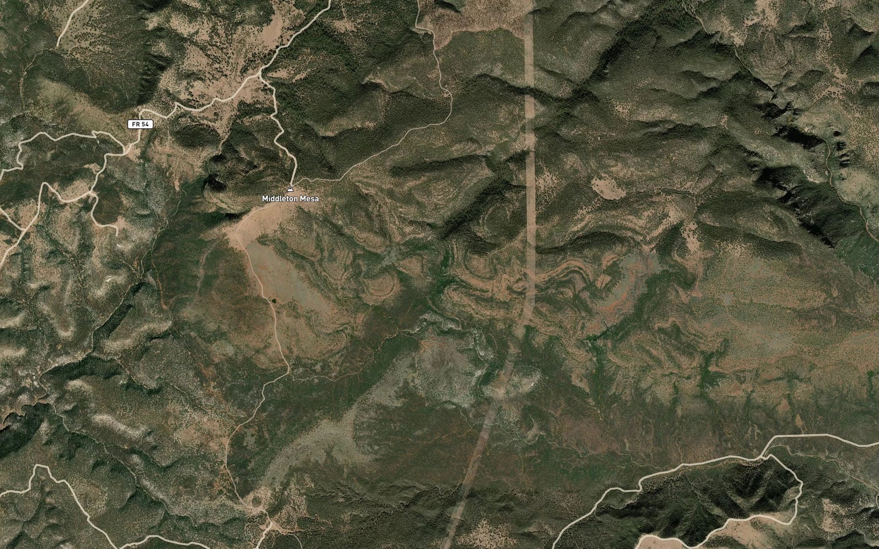 Satellite map of the Joes Spring