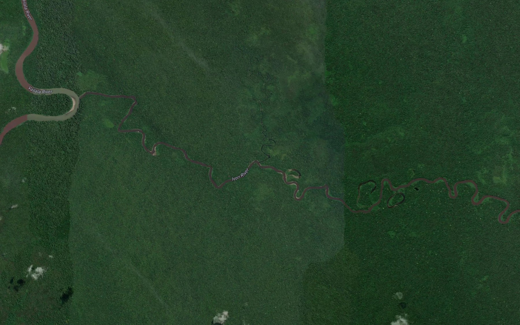 Satellite map of the Hadina Creek
