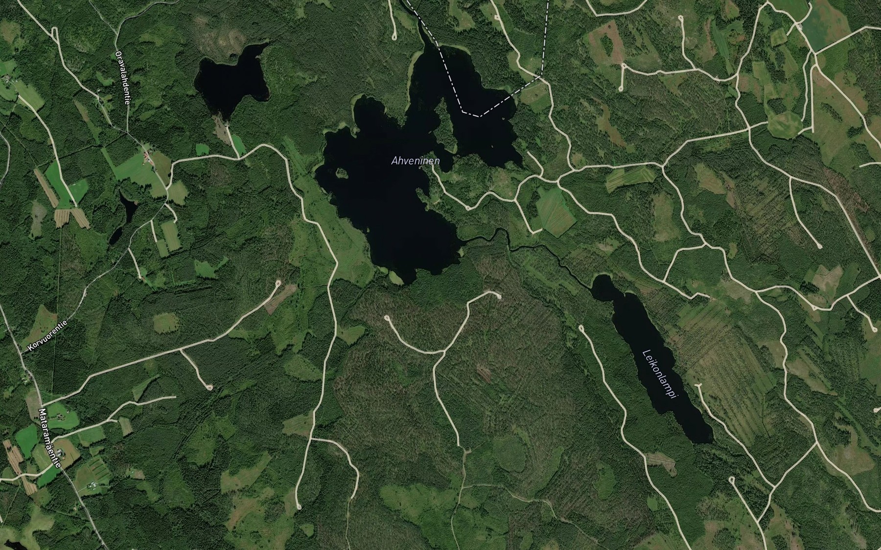 Satellite map of the Pieni Ahvenainen