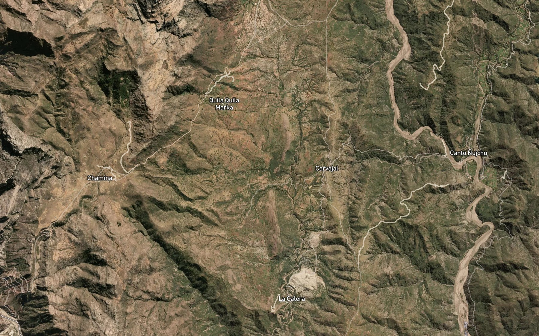 Satellite map of the Rio Pampa Ira