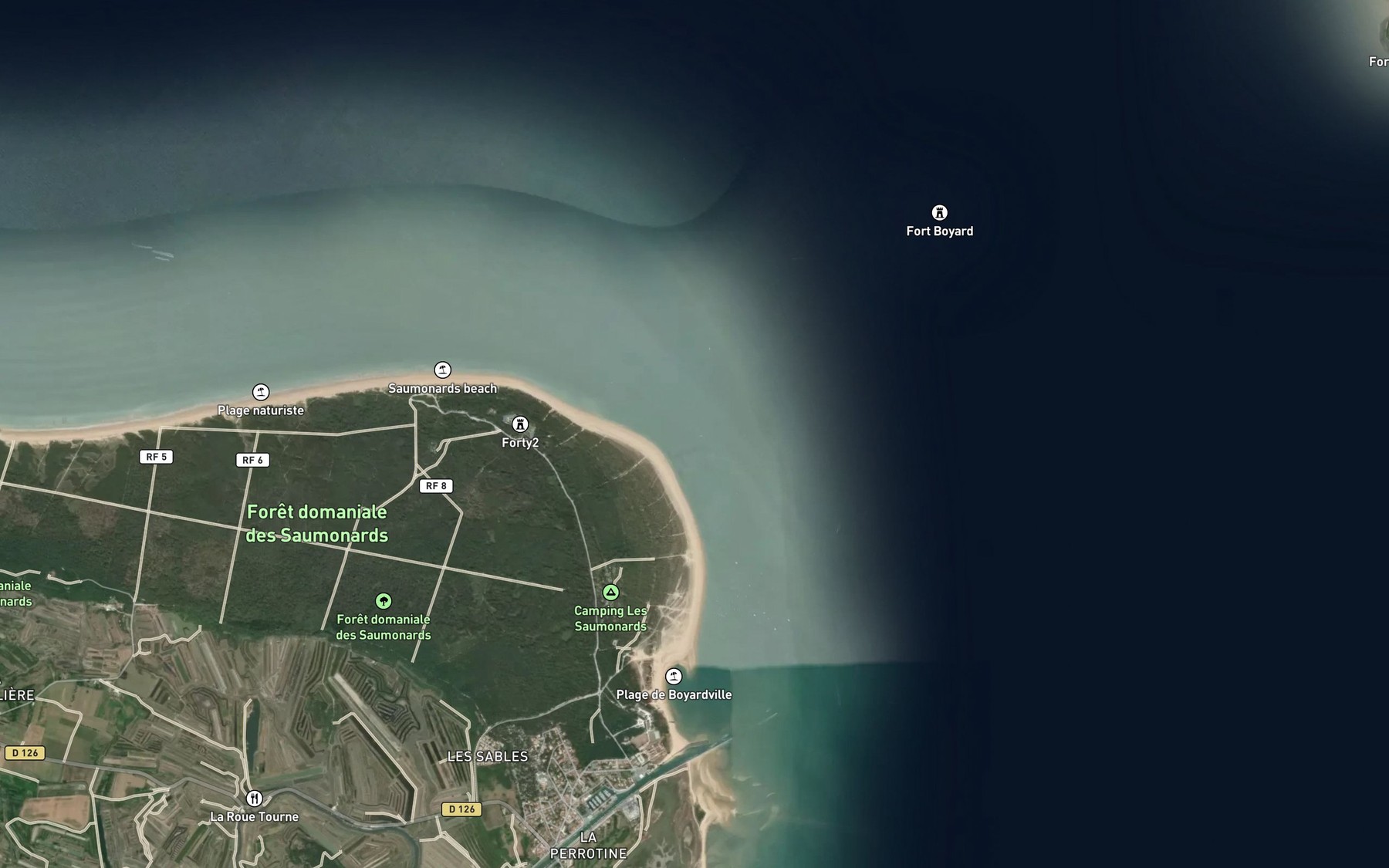 Satellite map of the Passage de l'Ouest