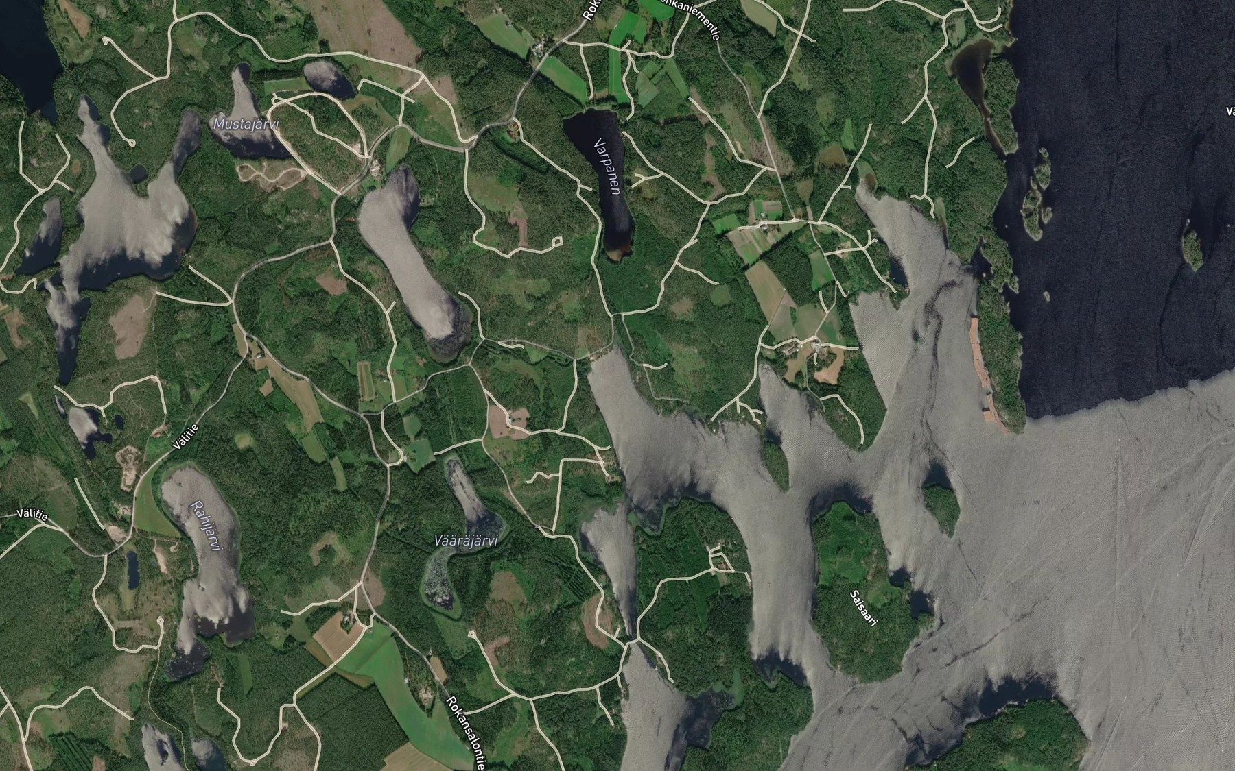 Satellite map of the Ankkoinlahti