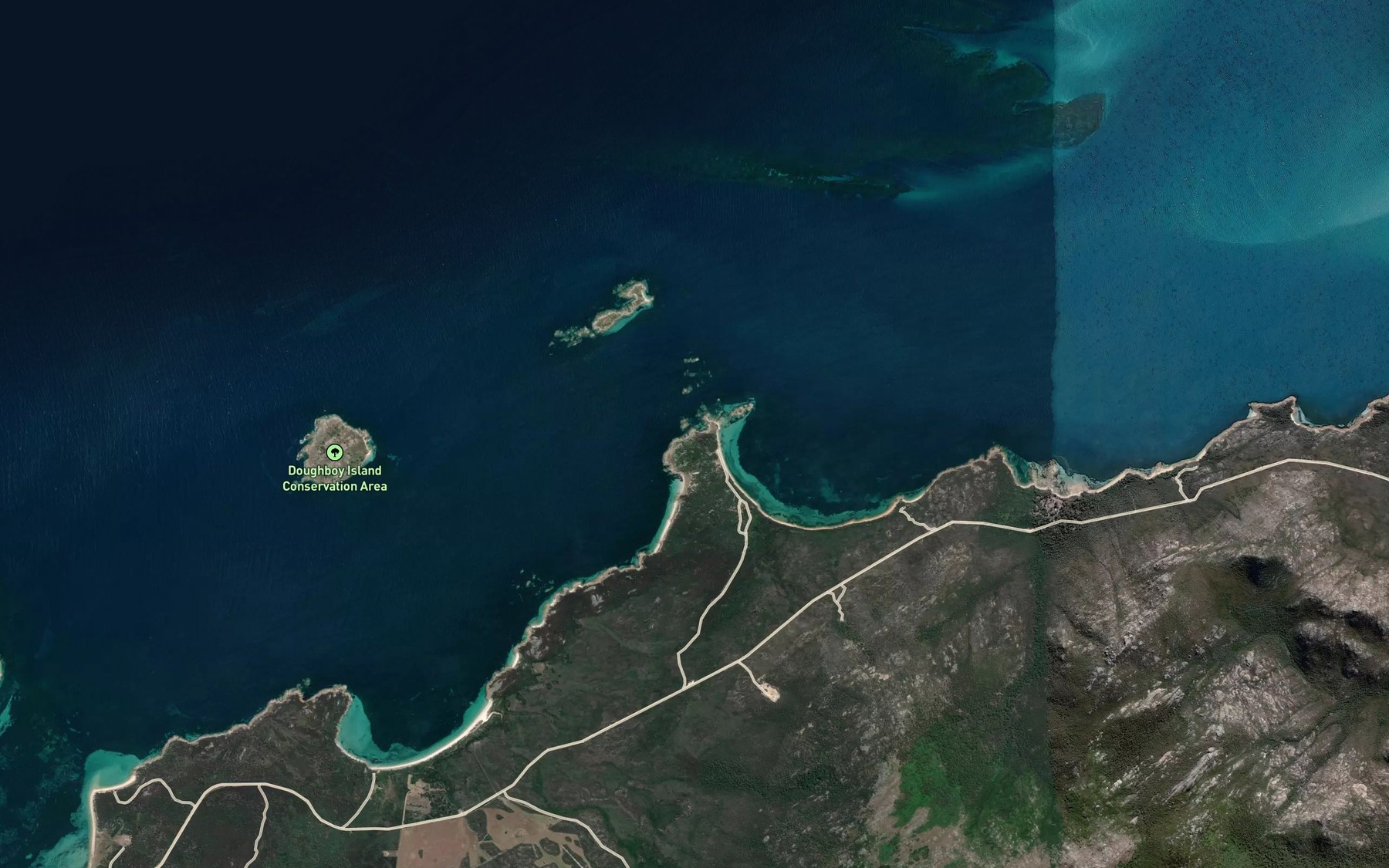 Satellite map of the Munro Bay
