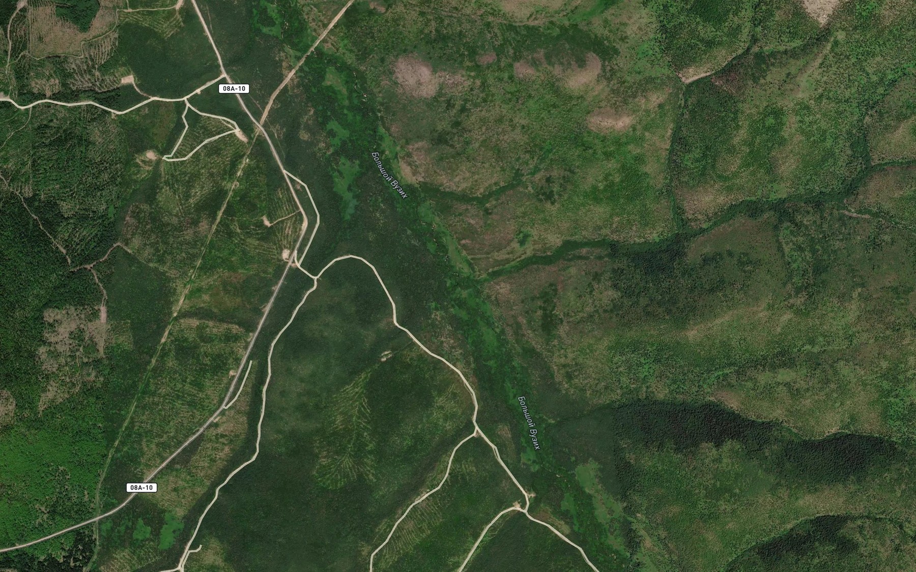 Satellite map of the Zarosshiy