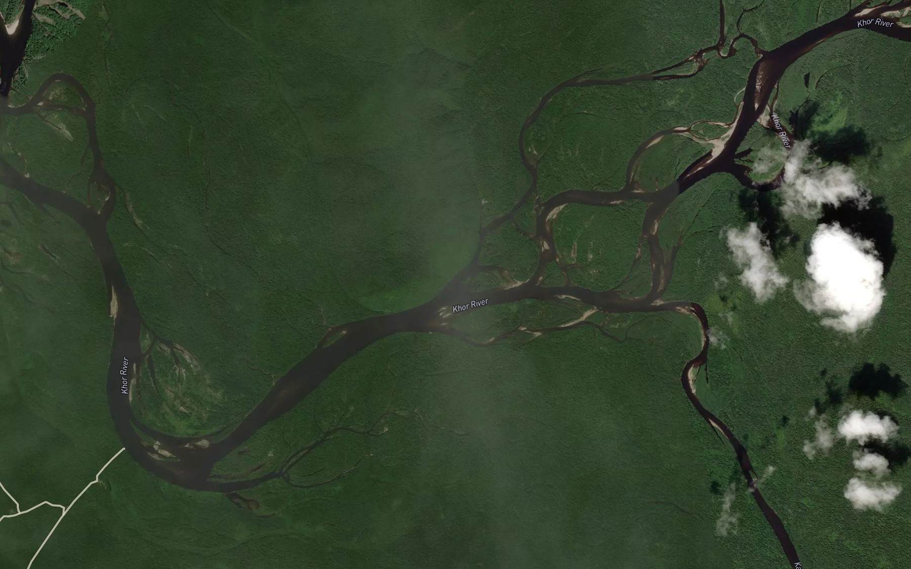 Satellite map of the Protoka Lonto