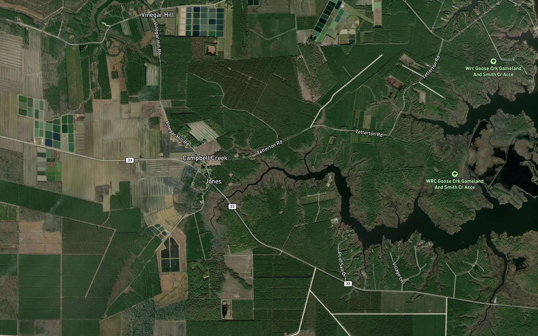 Satellite map of the Pot Gut