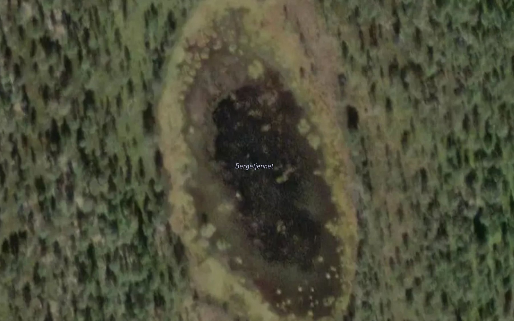 Satellite map of the Bergetjernet