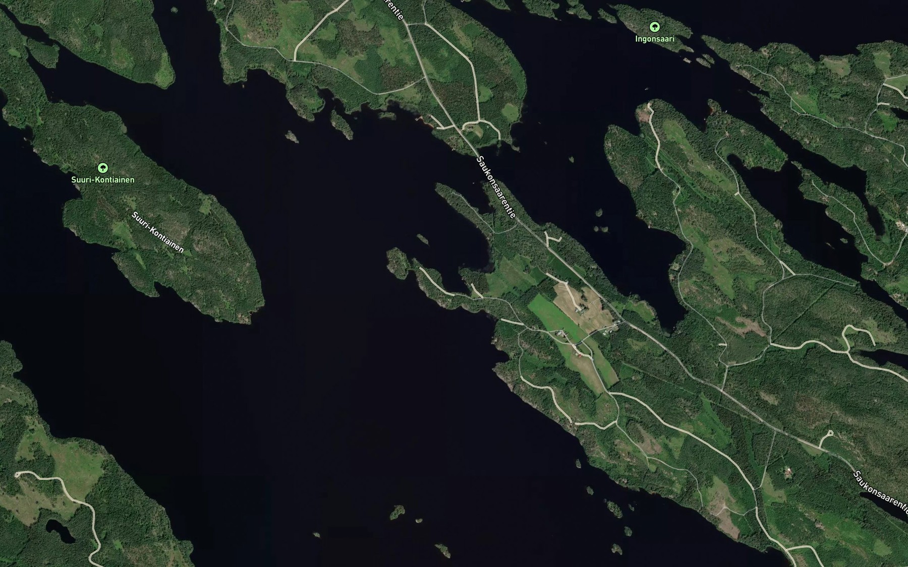 Satellite map of the Kukkarlahti