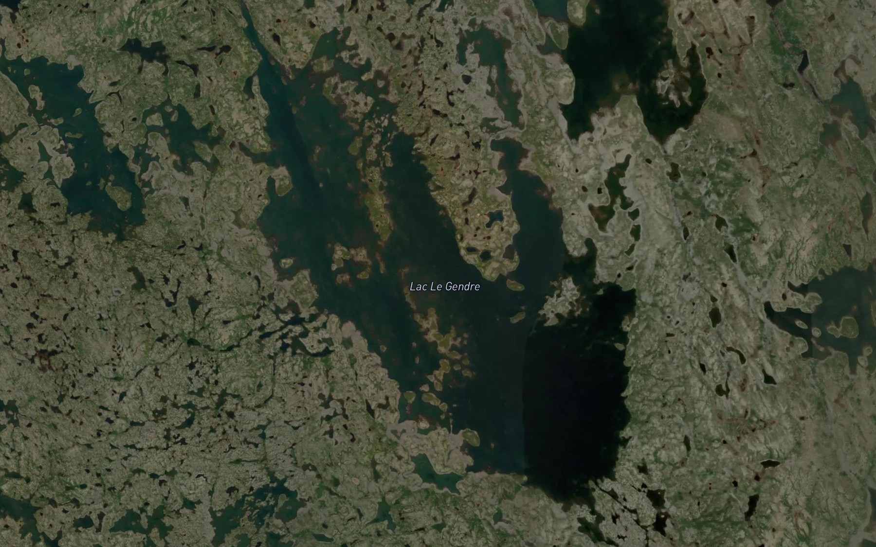 Satellite map of the Lac Le Gendre