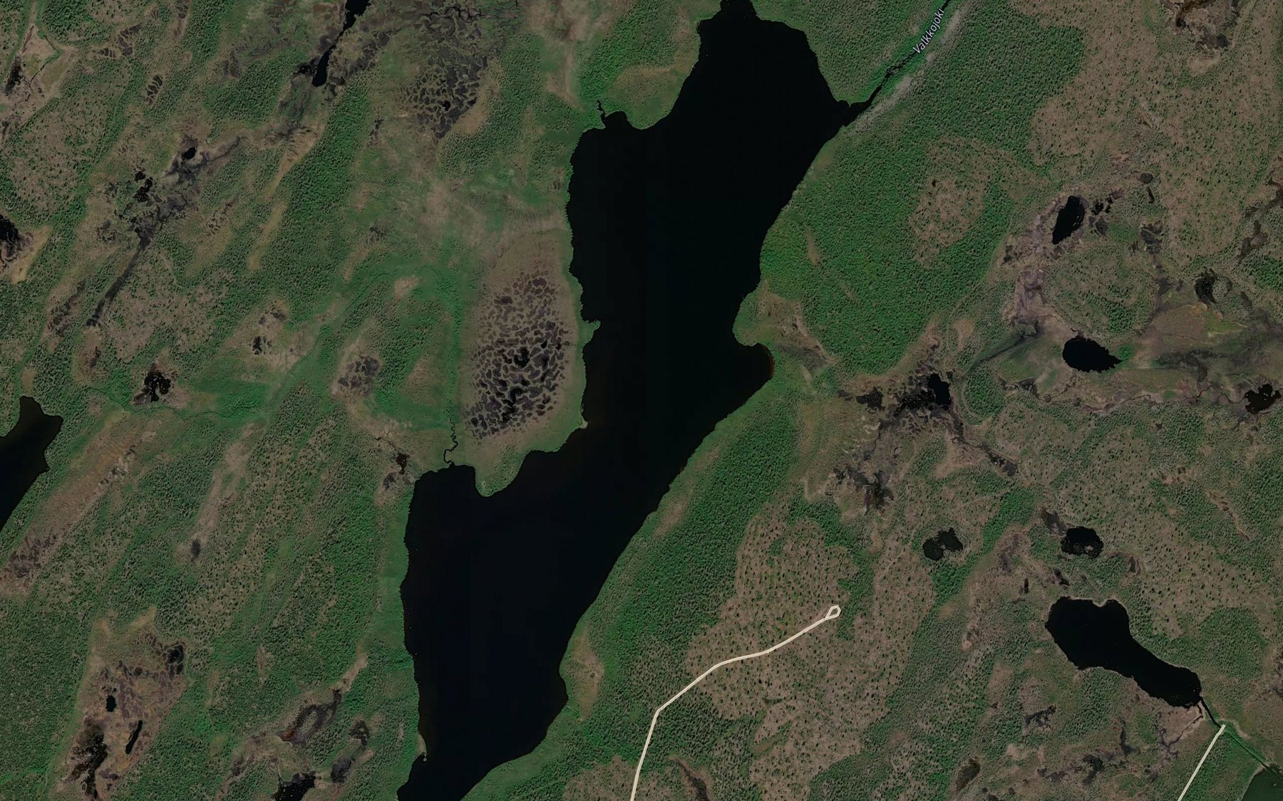 Satellite map of the Valkkojarvi