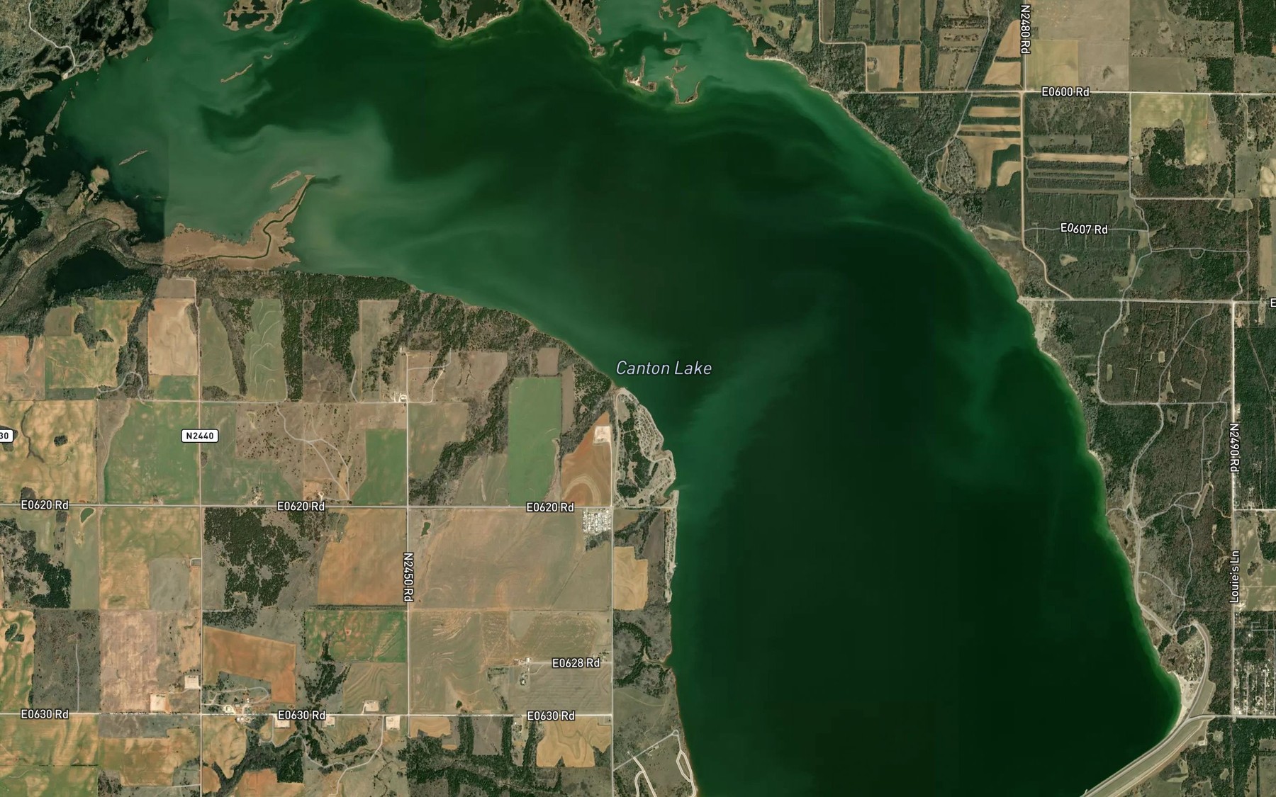 Satellite map of the Big Bend Recreational Area