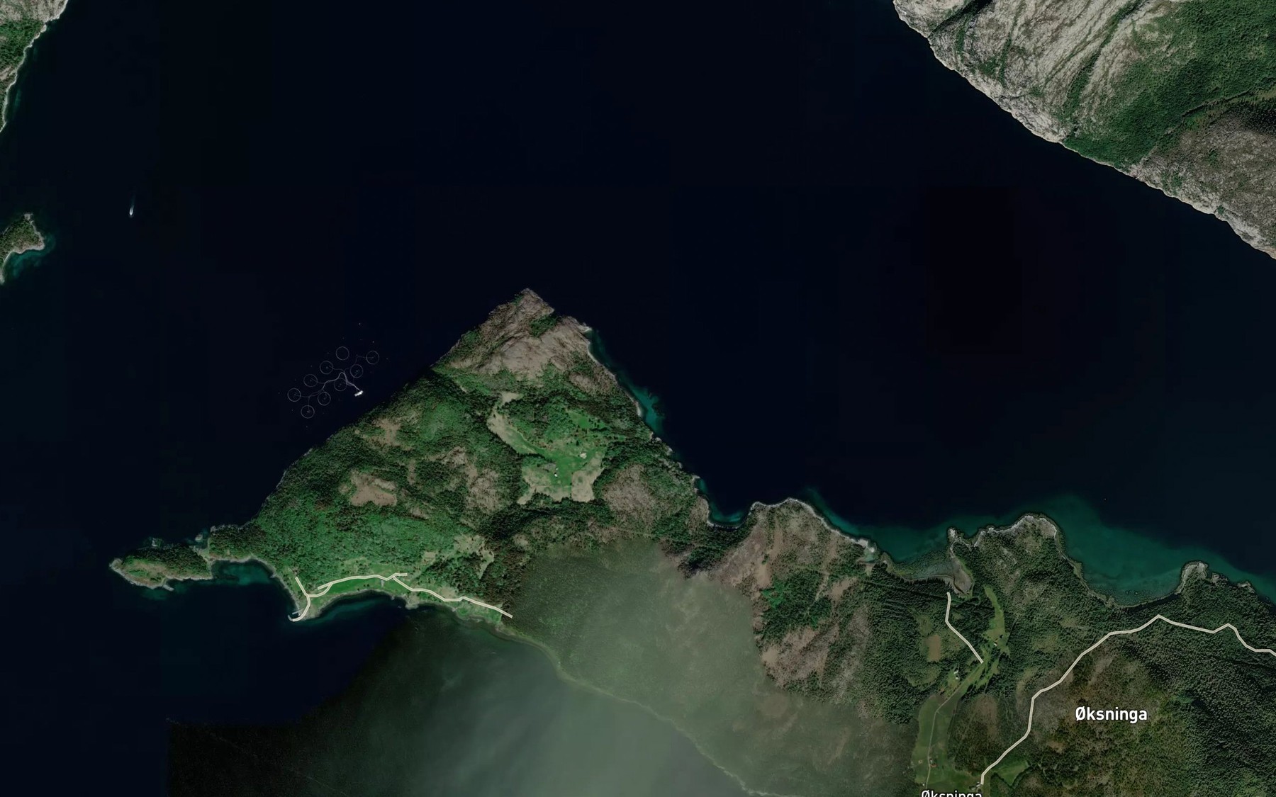 Satellite map of the Nisvika