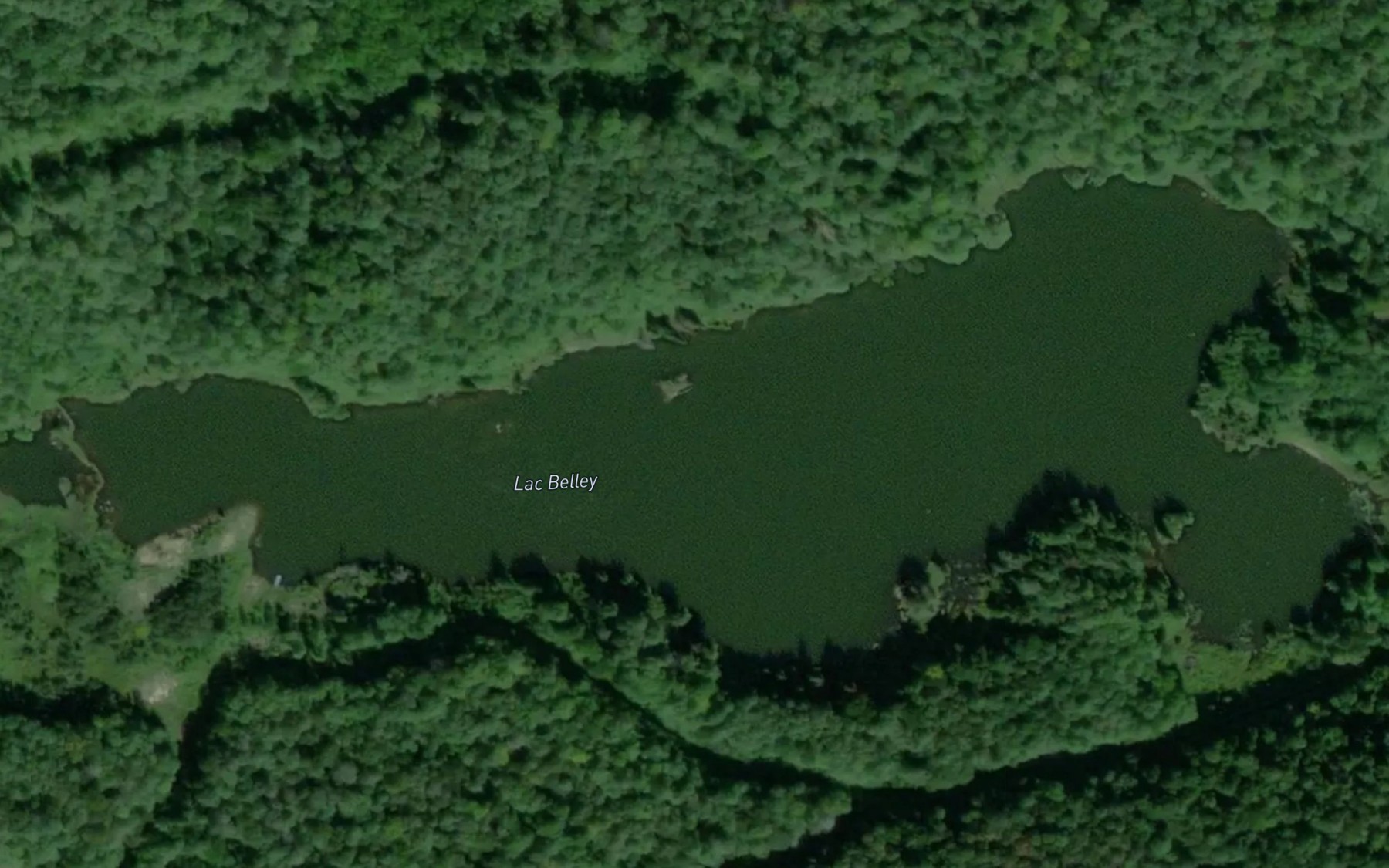 Satellite map of the Lac Belley