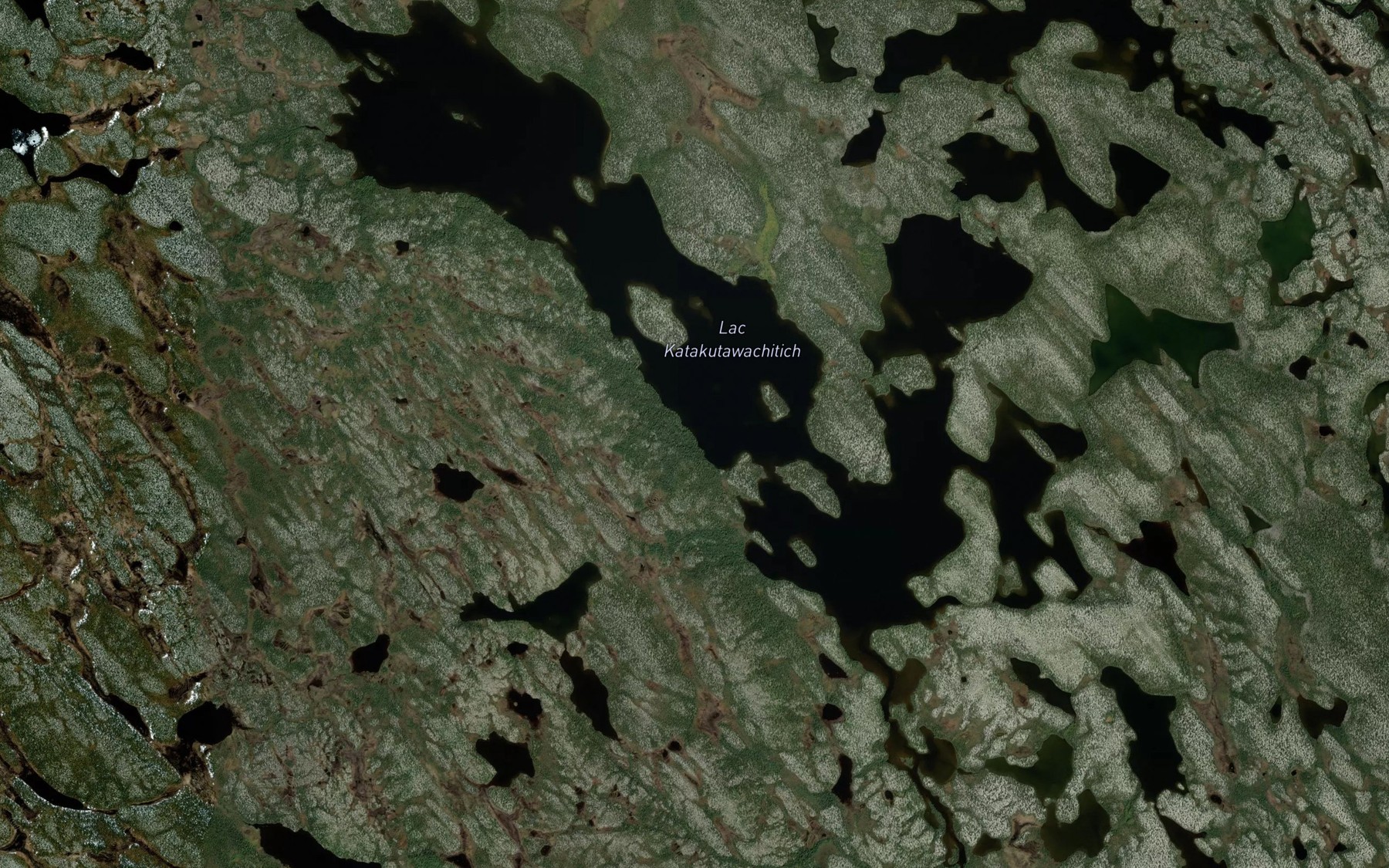 Satellite map of the Lac Katakutawachitich