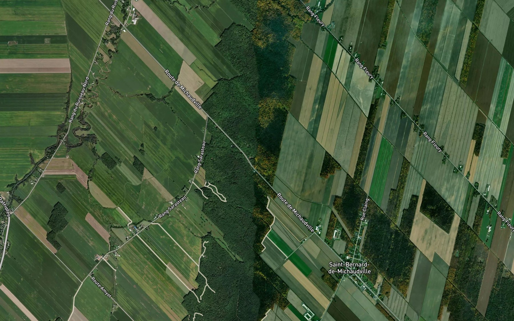 Satellite map of the Decharge des Cinq