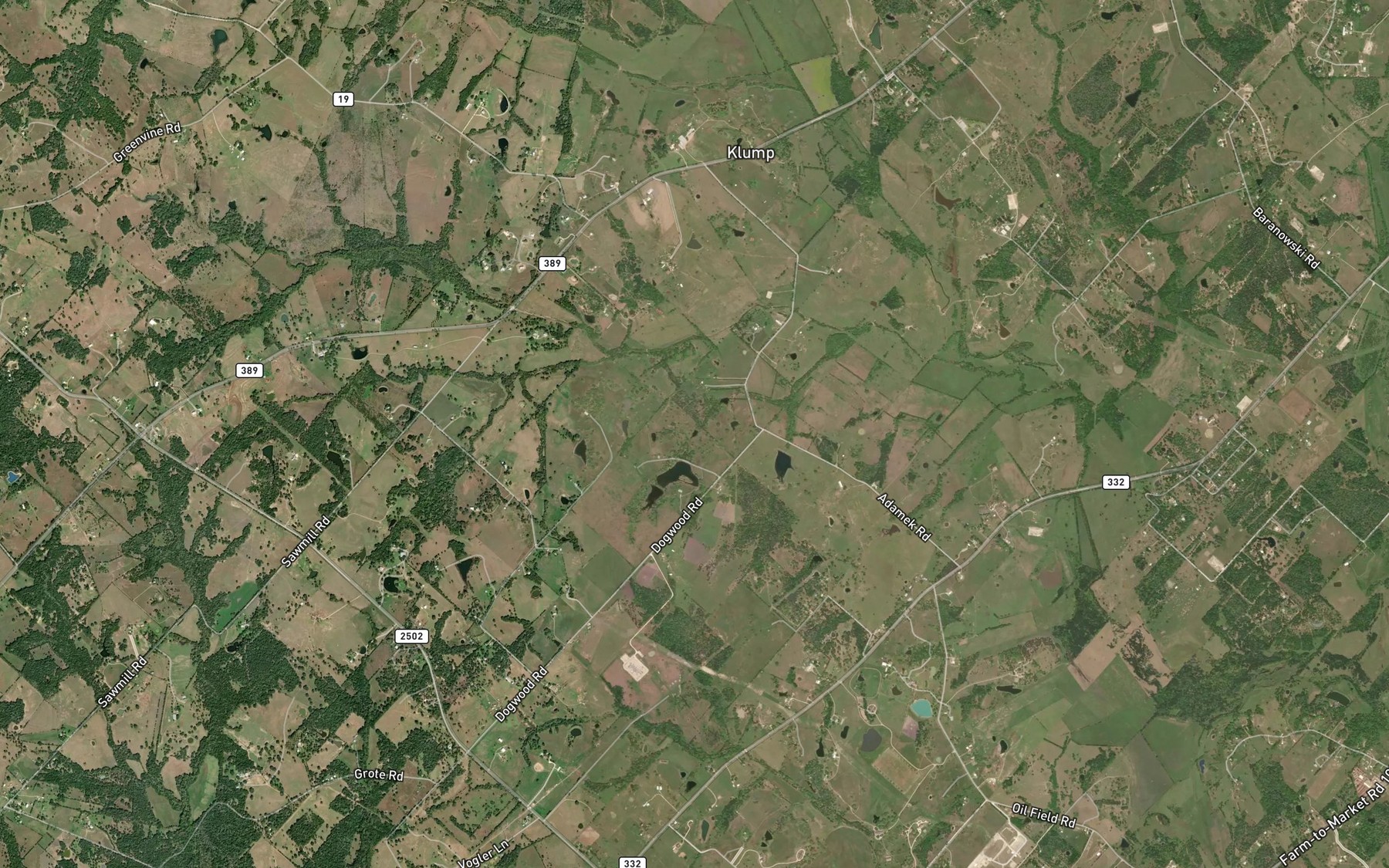 Satellite map of the Tonn Lake