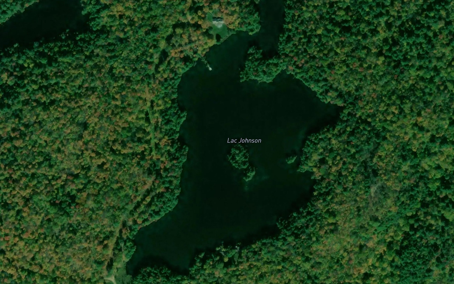 Satellite map of the Lac Johnson