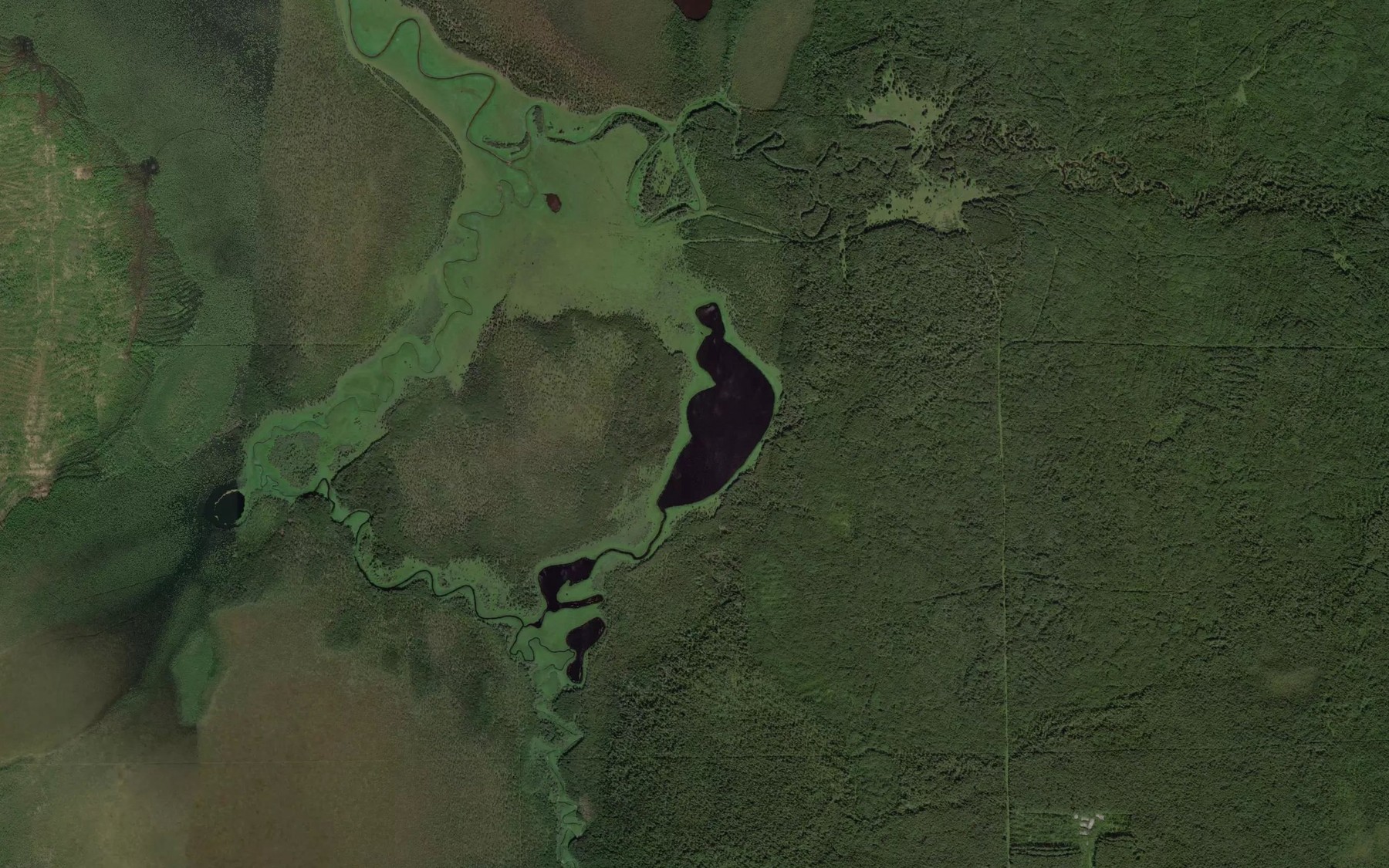 Satellite map of the Ozero Tartur