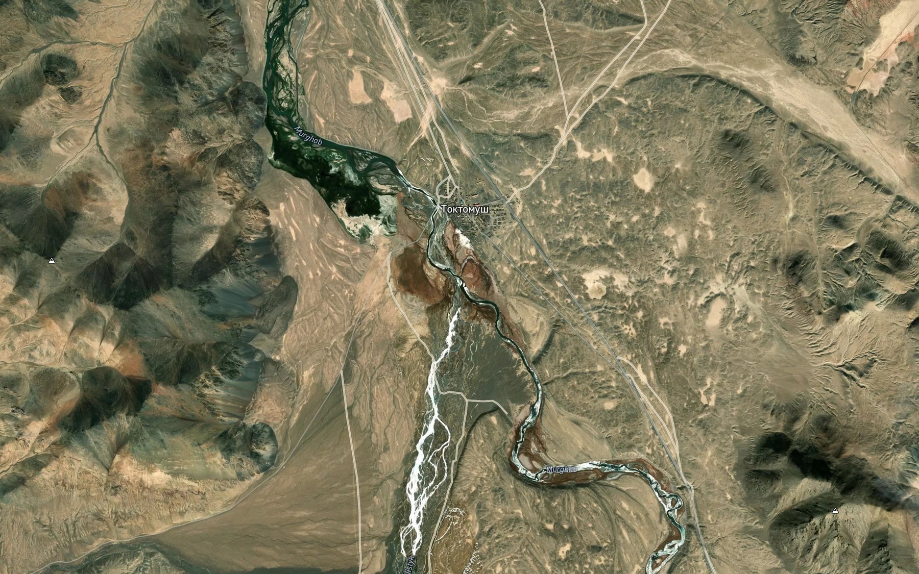Satellite map of the Suluu-Istik