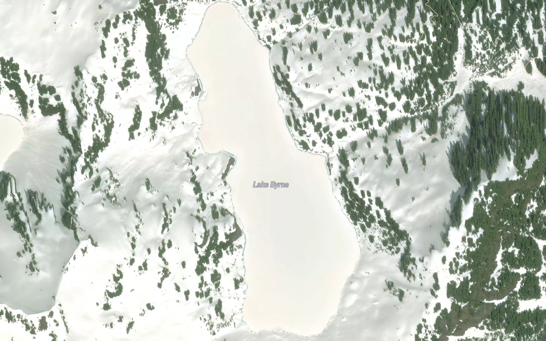Satellite map of the Lake Byrne