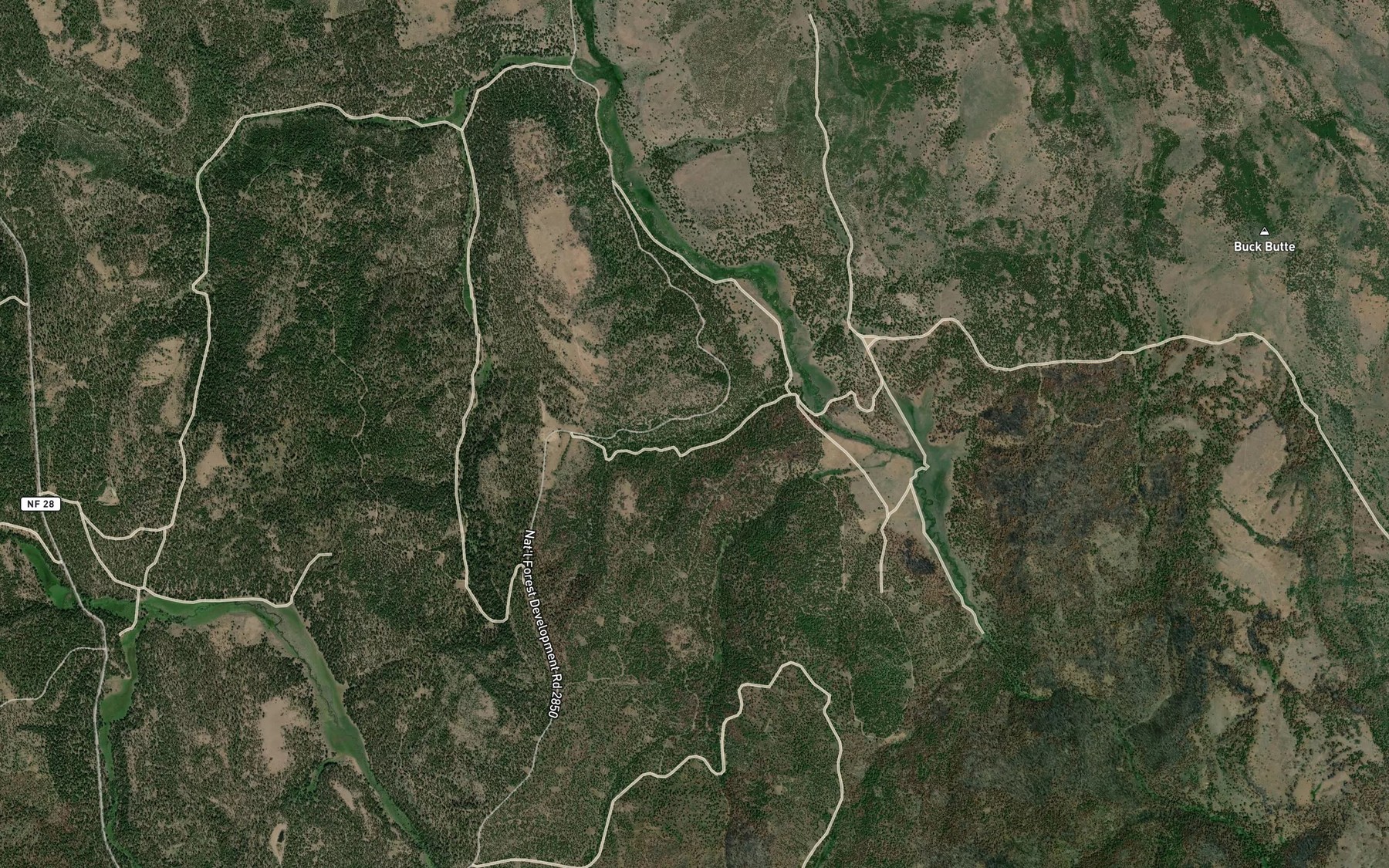 Satellite map of the Rifle Spring
