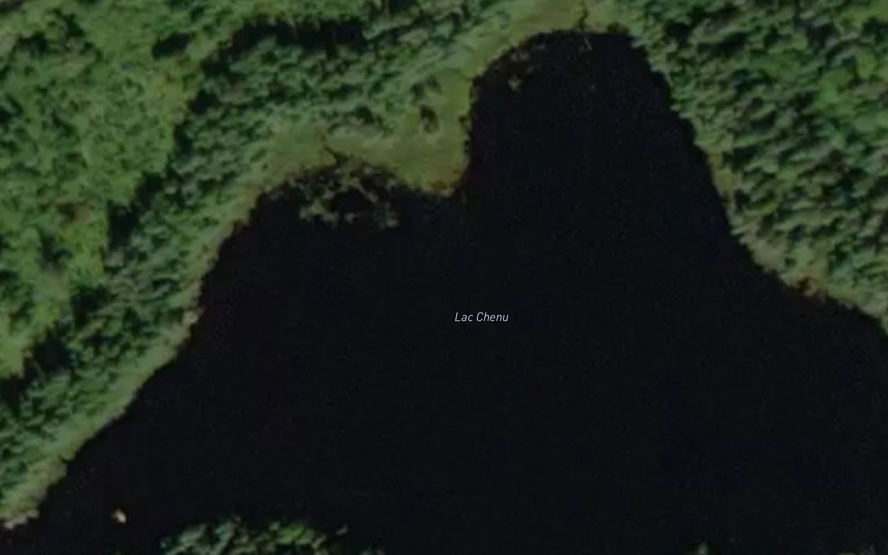 Satellite map of the Lac Chenu