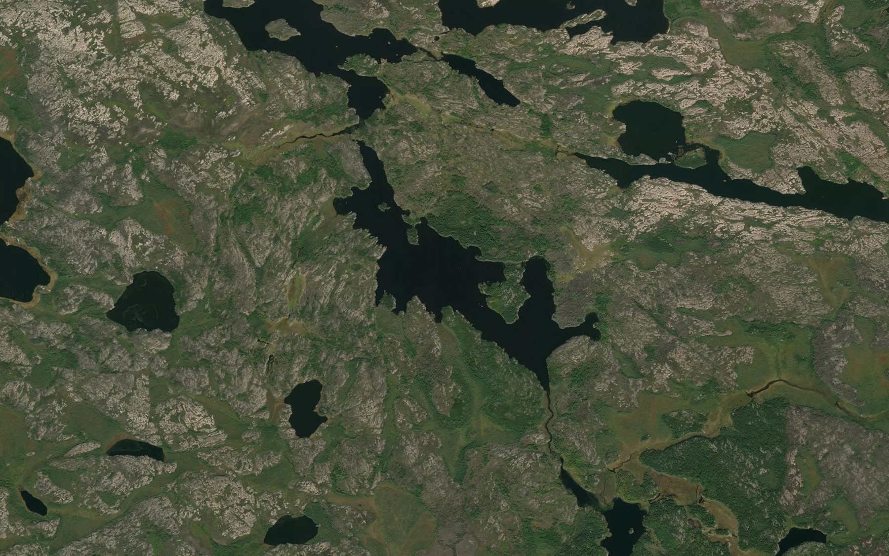 Satellite map of the Kakeenokamak Lake