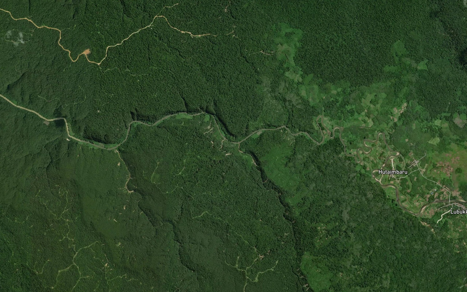 Satellite map of the Aek Raso