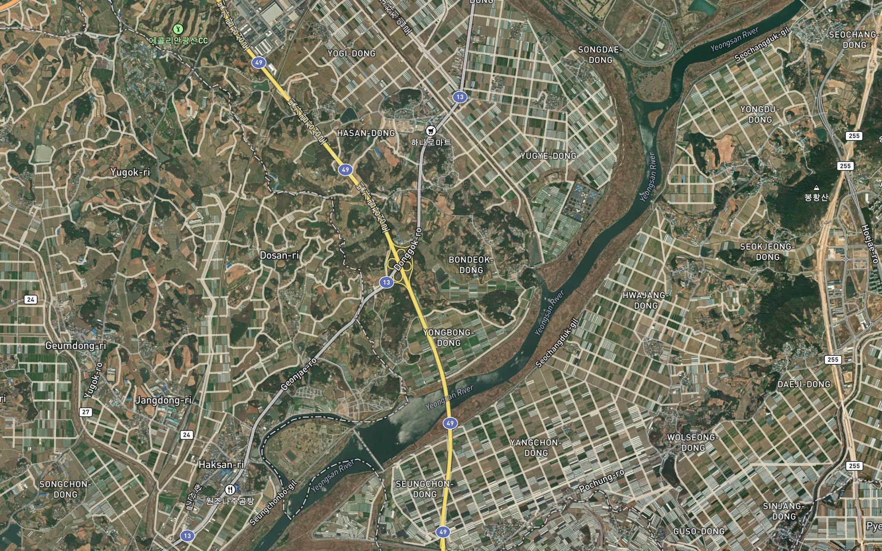 Satellite map of the Changgyo I Je