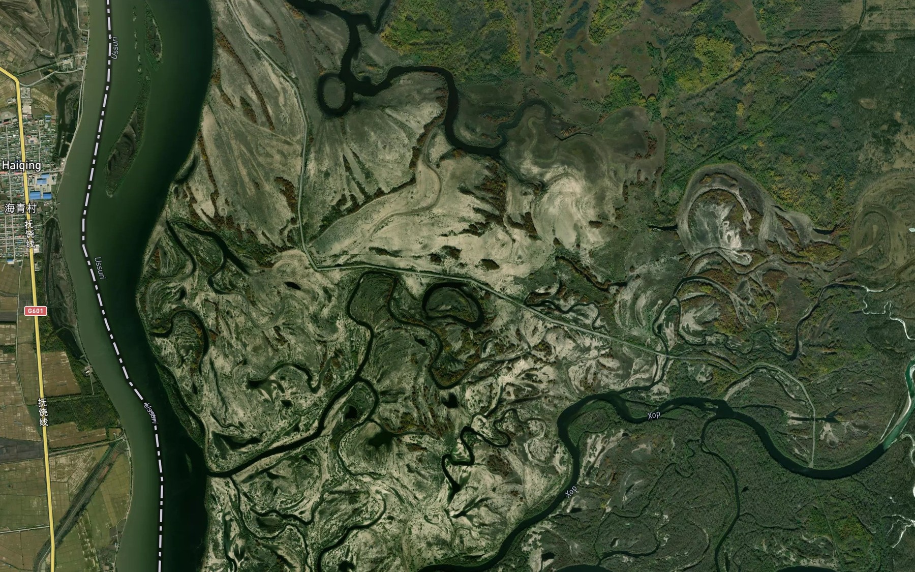 Satellite map of the Ozero Krugosvetka