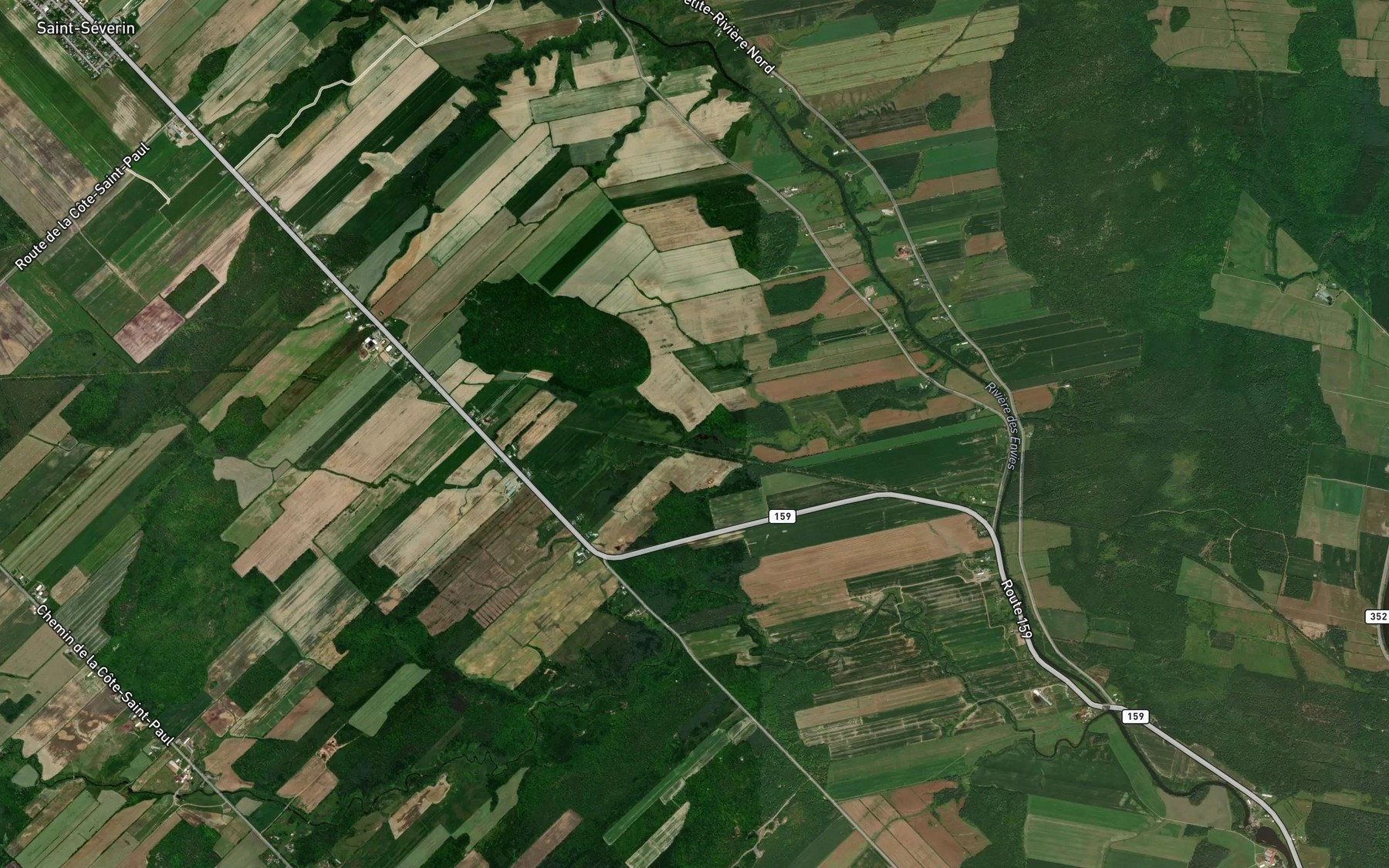 Satellite map of the La Petite Decharge