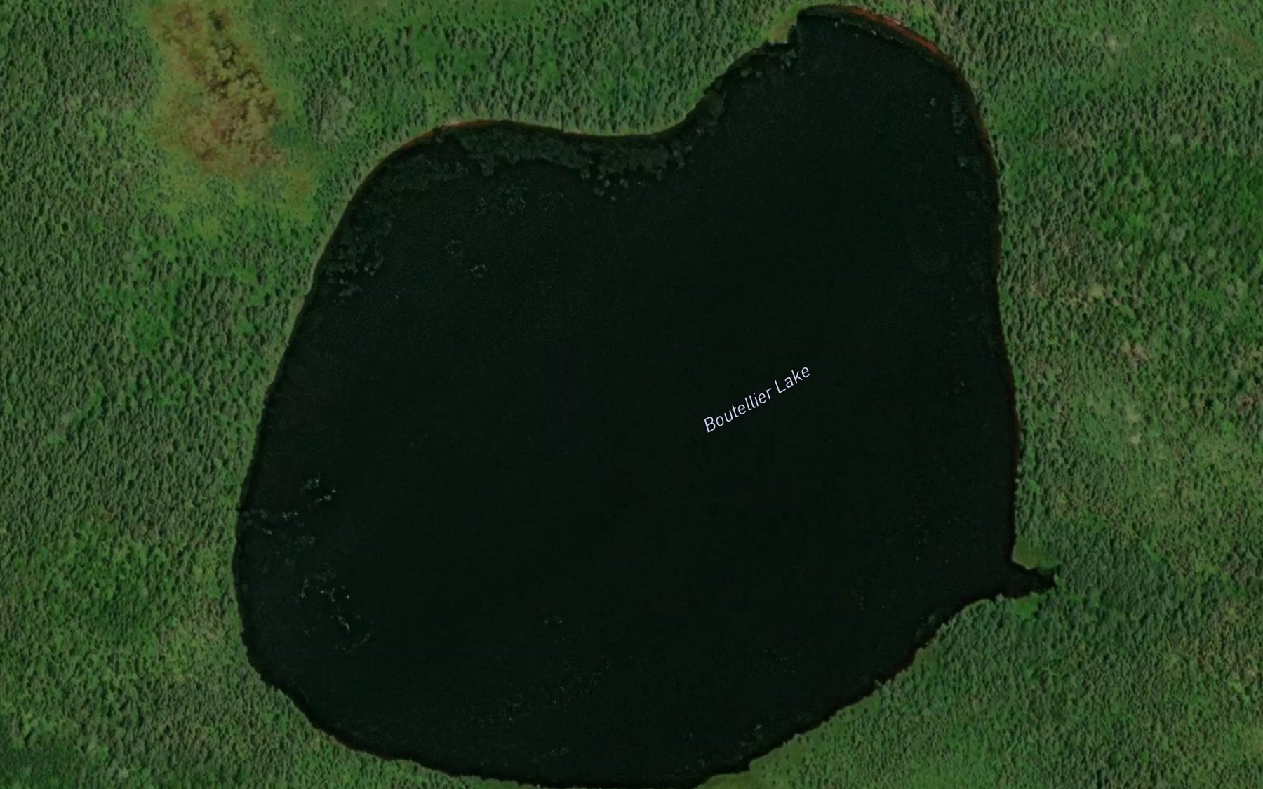 Satellite map of the Boutellier Lake