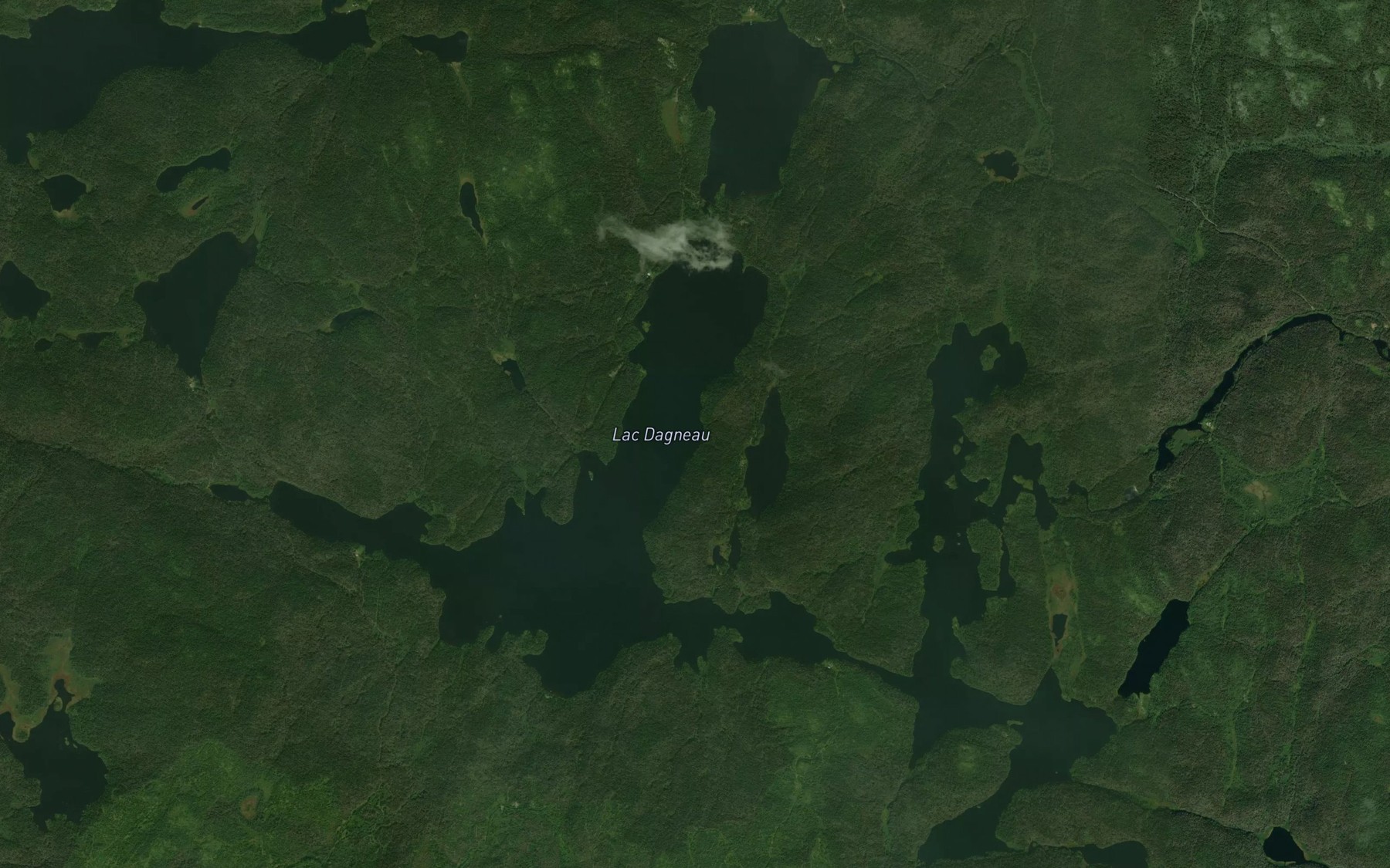 Satellite map of the Lac Dagneau