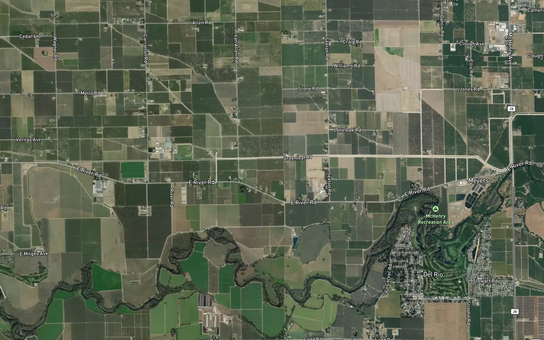 Satellite map of the Main District Canal